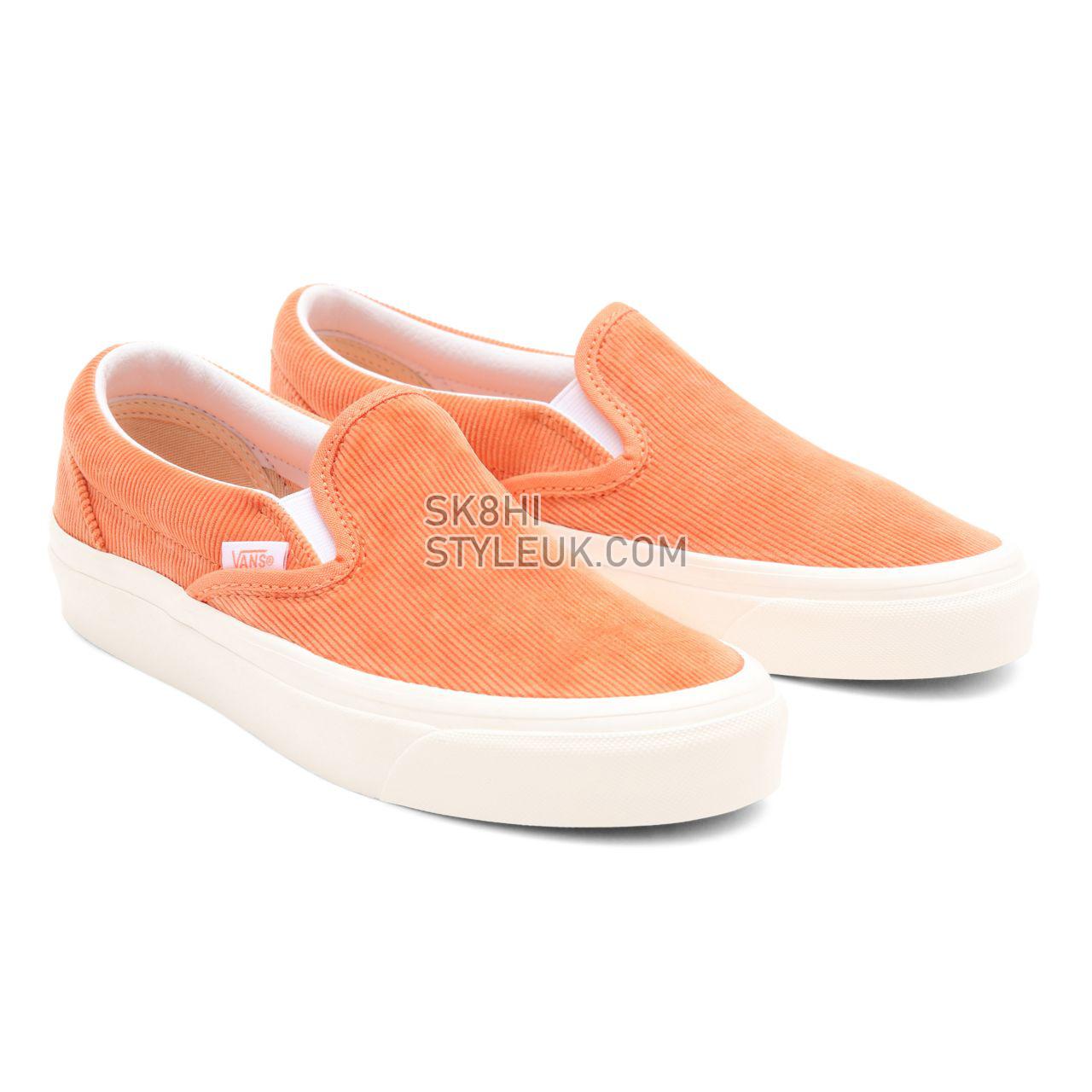 Vans Anaheim Factory Classic Slip-On 98 DX Orange Classic Mens Womens - (Anaheim Factory) cadmium orange/cloud dancer VN0A3JEX9I