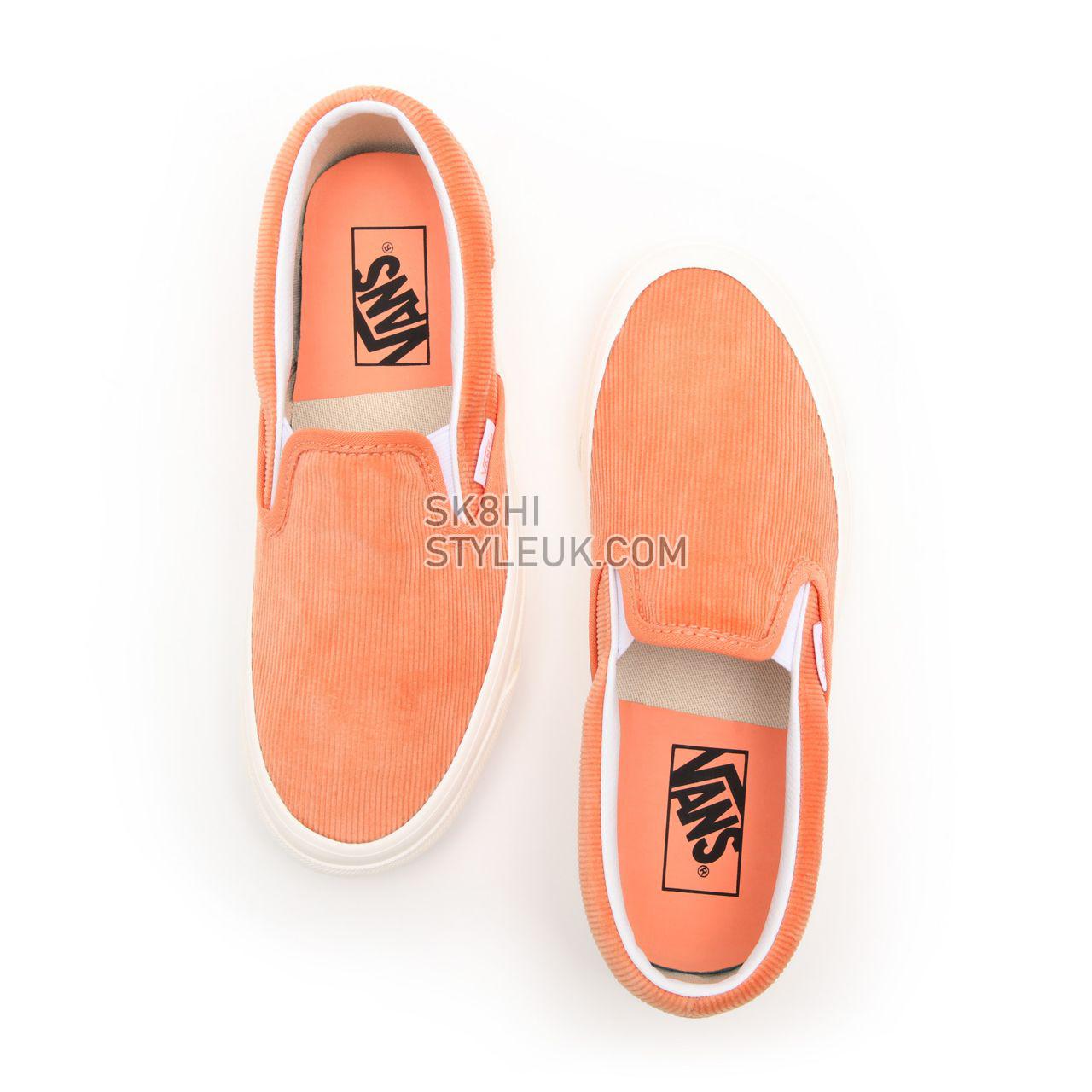 Vans Anaheim Factory Classic Slip-On 98 DX Orange Classic Mens Womens - (Anaheim Factory) cadmium orange/cloud dancer VN0A3JEX9I