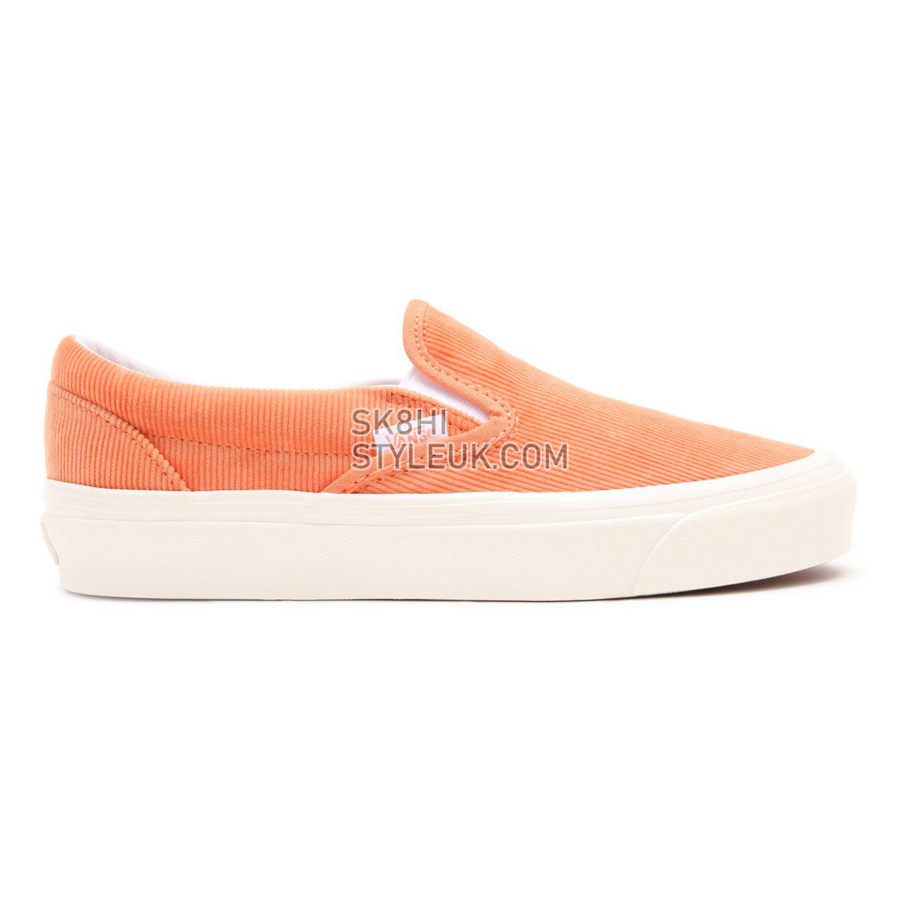 Vans Anaheim Factory Classic Slip-On 98 DX Orange Classic Mens Womens - (Anaheim Factory) cadmium orange/cloud dancer VN0A3JEX9I