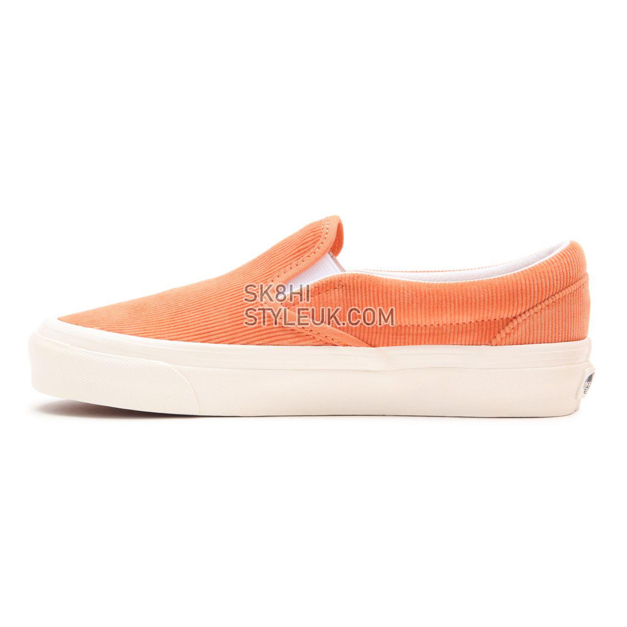 Vans Anaheim Factory Classic Slip-On 98 DX Orange Classic Mens Womens - (Anaheim Factory) cadmium orange/cloud dancer VN0A3JEX9I