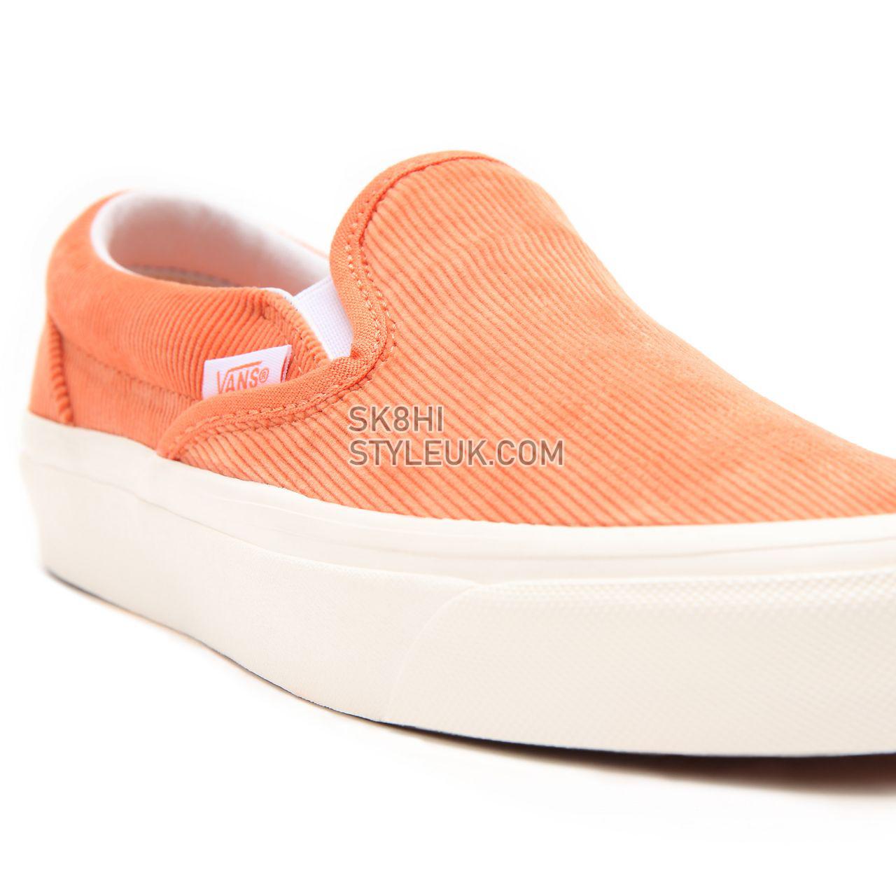 Vans Anaheim Factory Classic Slip-On 98 DX Orange Classic Mens Womens - (Anaheim Factory) cadmium orange/cloud dancer VN0A3JEX9I