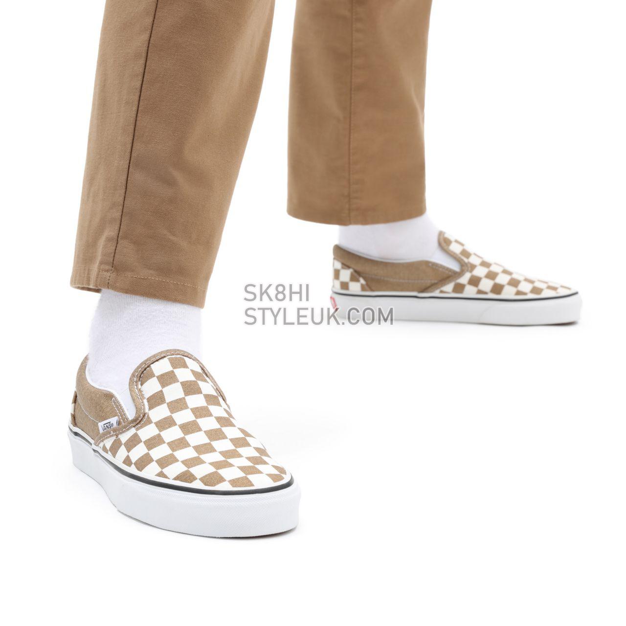 Vans Checkerboard Classic Slip-On Brown Classic Mens Womens - (Checkerboard) bronze age/true white VN0A33TB9EY Shoes