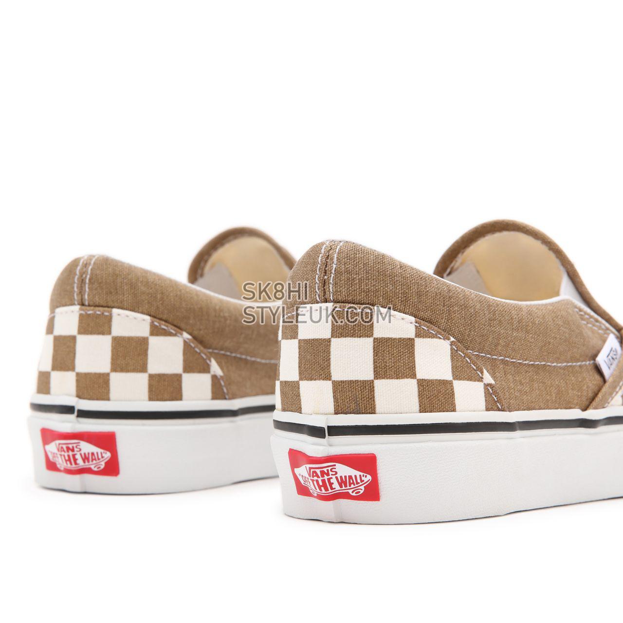 Vans Checkerboard Classic Slip-On Brown Classic Mens Womens - (Checkerboard) bronze age/true white VN0A33TB9EY Shoes