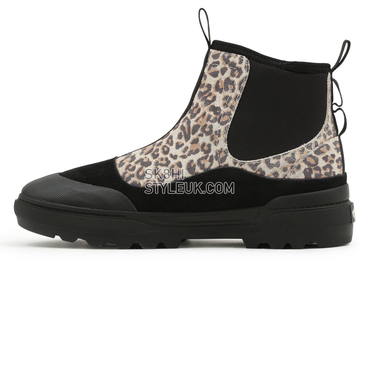 Vans Cheetah Colfax Boot Black Classic Womens - (Cheetah) Whitecap Gray/Black VN0A5HFA8SC Shoes