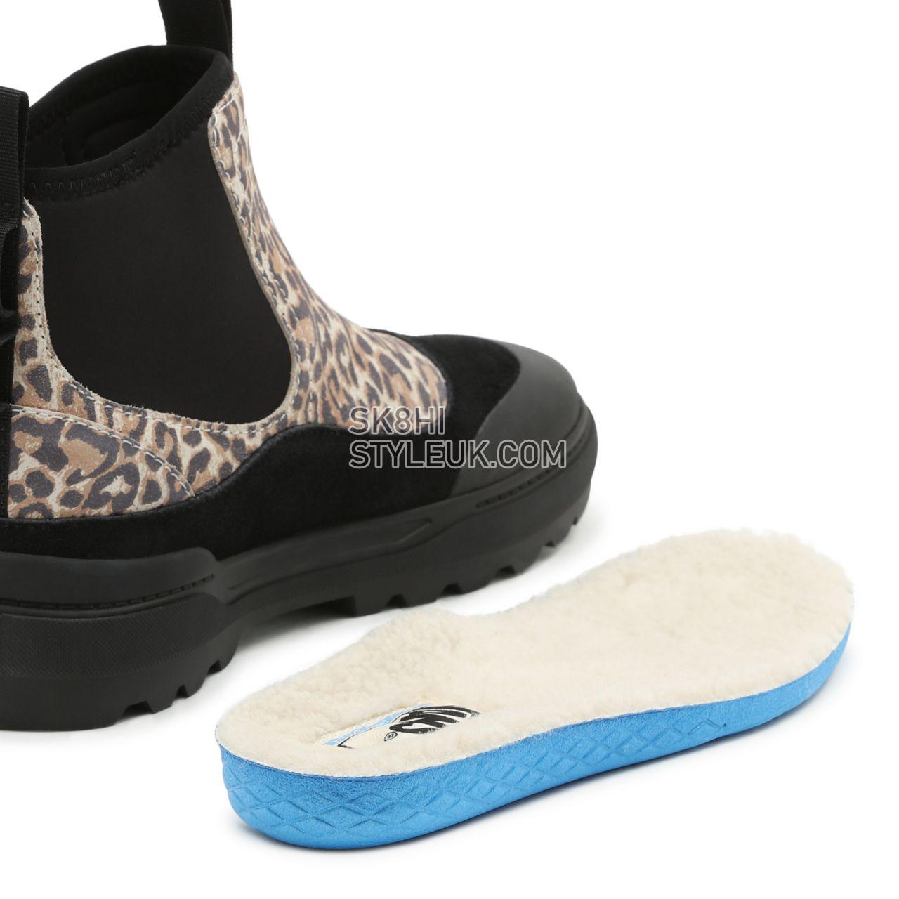 Vans Cheetah Colfax Boot Black Classic Womens - (Cheetah) Whitecap Gray/Black VN0A5HFA8SC Shoes