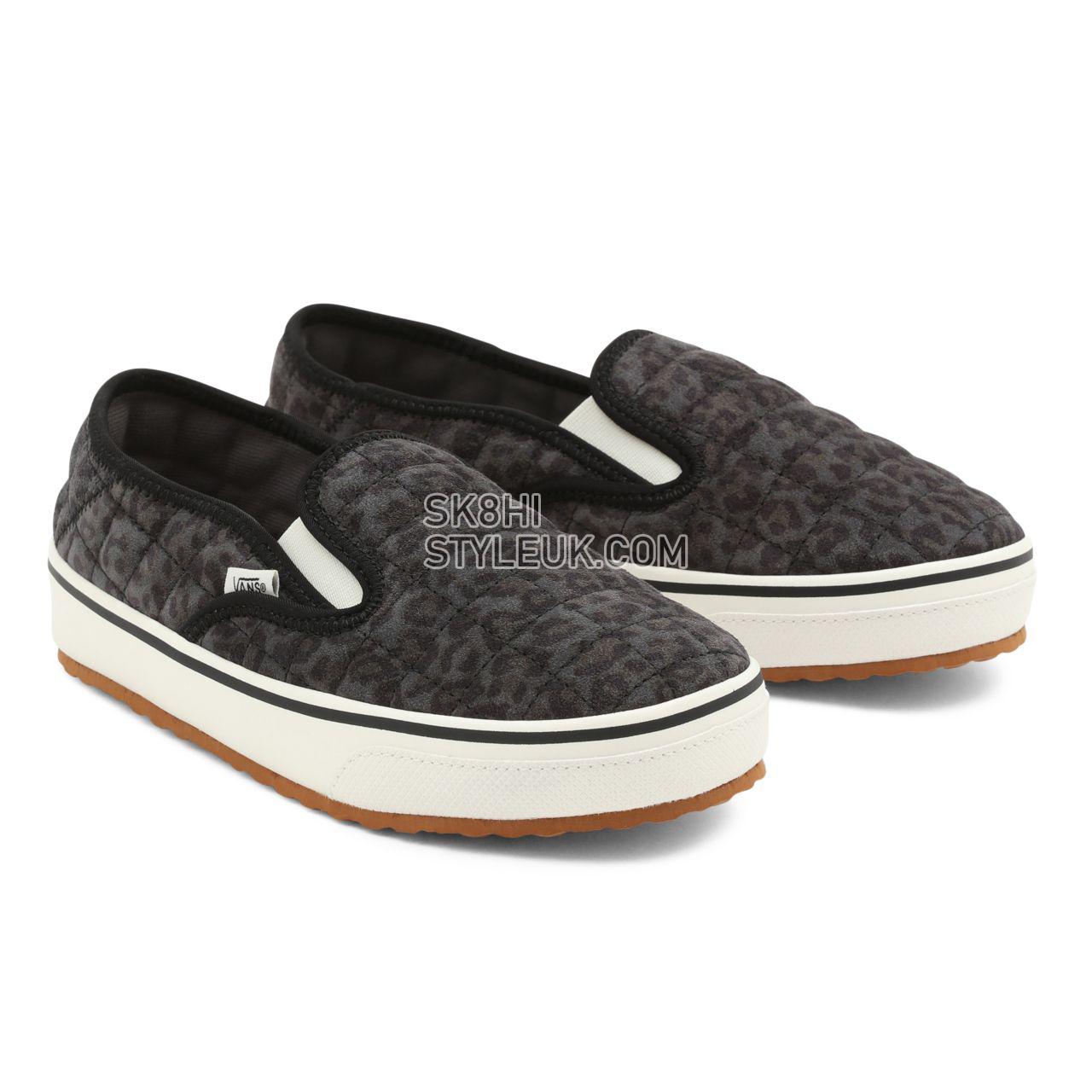 Vans Cheetah Slip-Er 2 Grey Classic Womens - (Cheetah) Asphalt/Marshmallow VN0A4UWOA68 Shoes