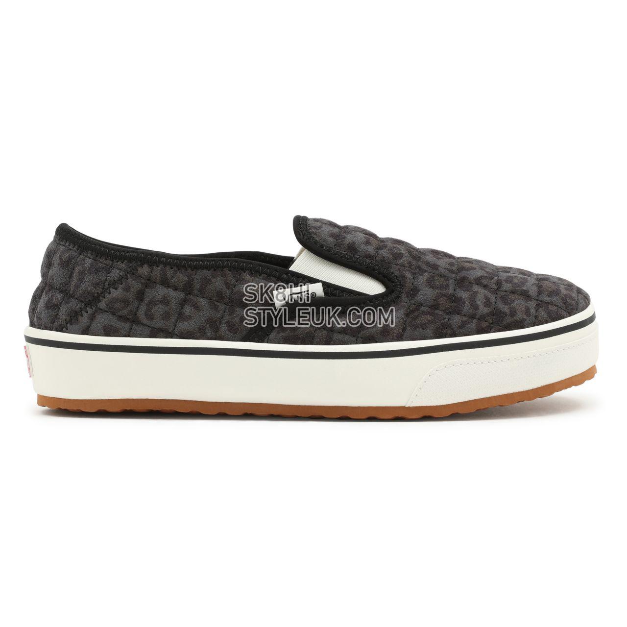 Vans Cheetah Slip-Er 2 Grey Classic Womens - (Cheetah) Asphalt/Marshmallow VN0A4UWOA68 Shoes