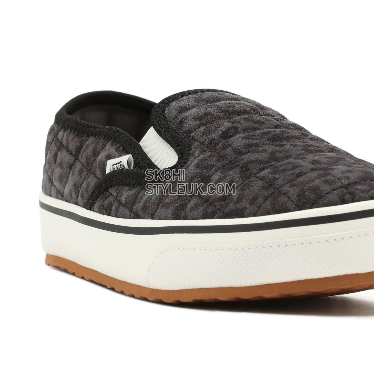 Vans Cheetah Slip-Er 2 Grey Classic Womens - (Cheetah) Asphalt/Marshmallow VN0A4UWOA68 Shoes