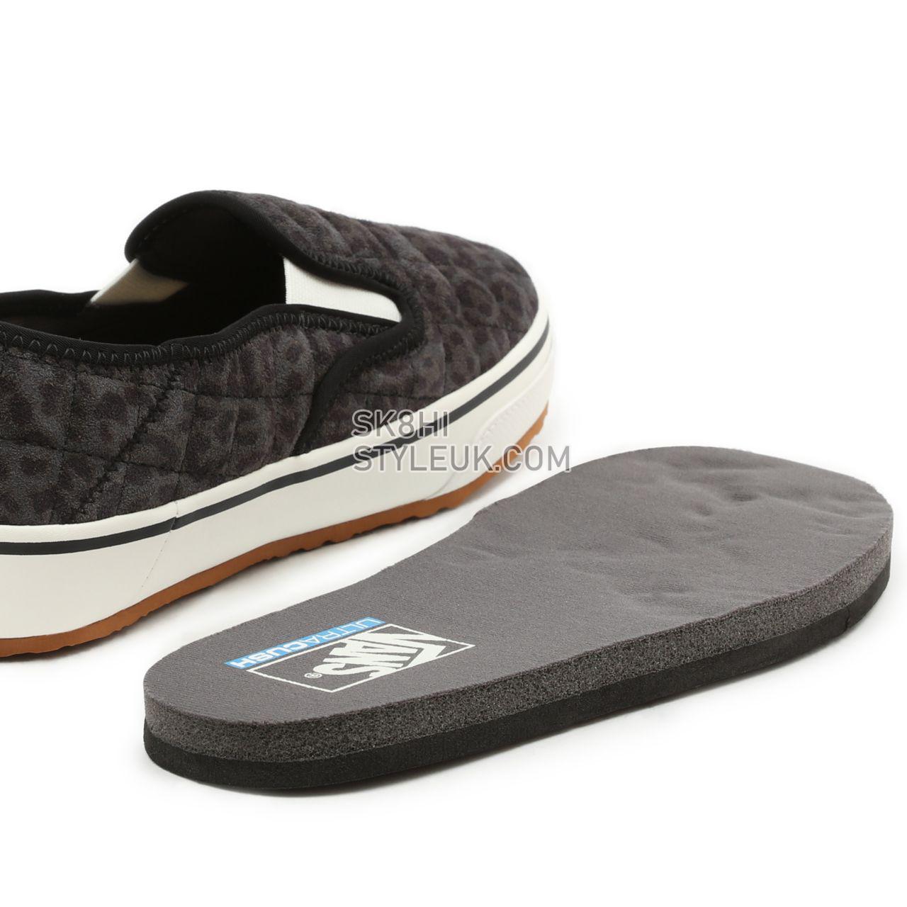 Vans Cheetah Slip-Er 2 Grey Classic Womens - (Cheetah) Asphalt/Marshmallow VN0A4UWOA68 Shoes