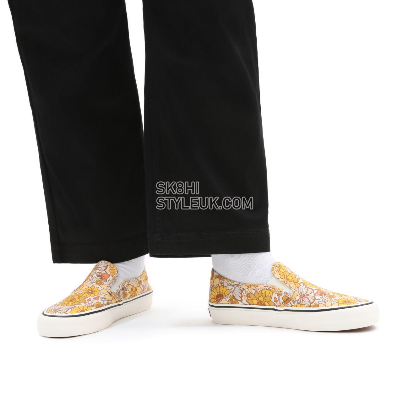 Vans Trippy Floral Slip-On Sf Yellow Classic Womens - (Trippy Floral) multi/marshmallow VN0A5HYQA16 Shoes