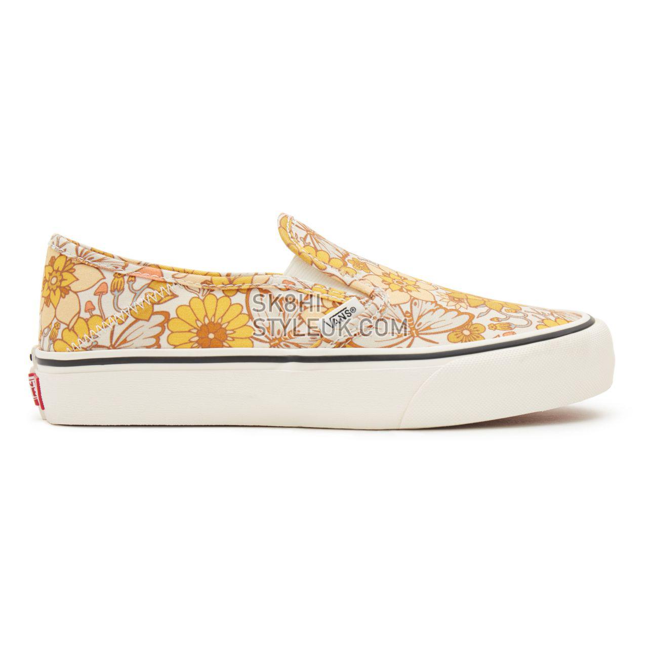 Vans Trippy Floral Slip-On Sf Yellow Classic Womens - (Trippy Floral) multi/marshmallow VN0A5HYQA16 Shoes