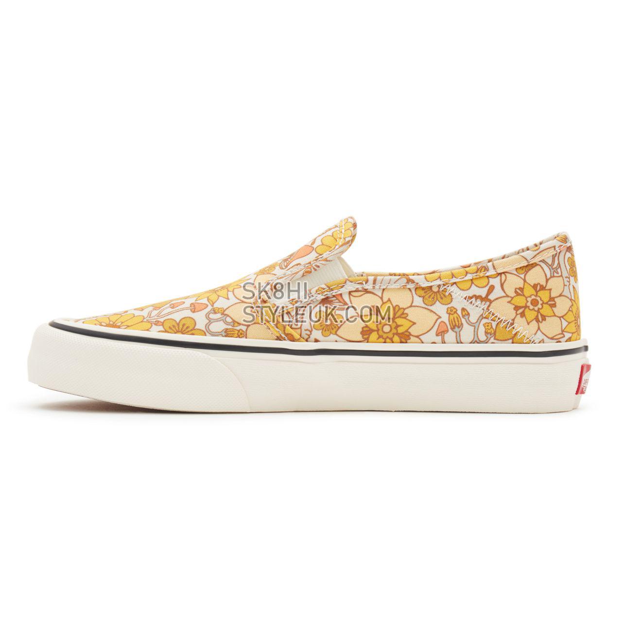 Vans Trippy Floral Slip-On Sf Yellow Classic Womens - (Trippy Floral) multi/marshmallow VN0A5HYQA16 Shoes