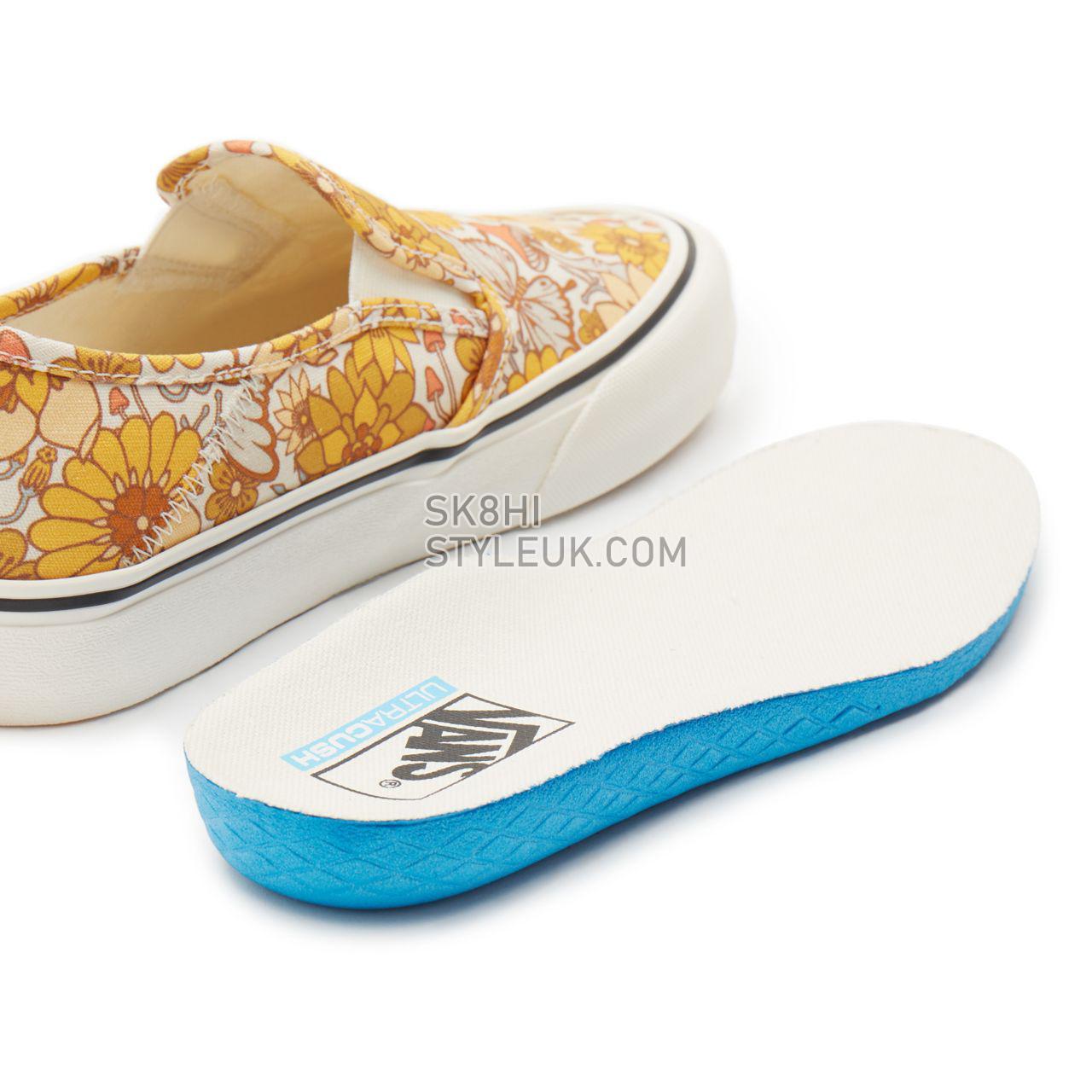 Vans Trippy Floral Slip-On Sf Yellow Classic Womens - (Trippy Floral) multi/marshmallow VN0A5HYQA16 Shoes