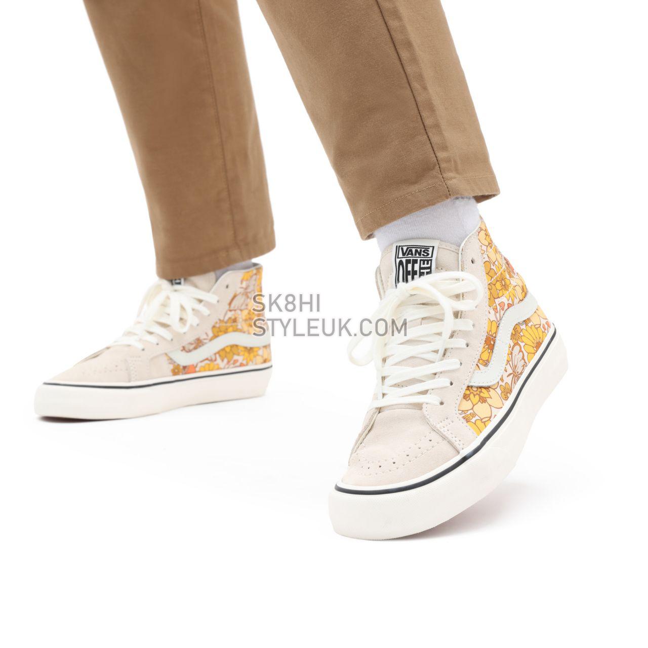 Vans Trippy Floral Sk8-Hi 38 Decon Sf Yellow Classic Womens - (Trippy Floral) sandshell/marshmallow VN0A4UWNA03 Shoes