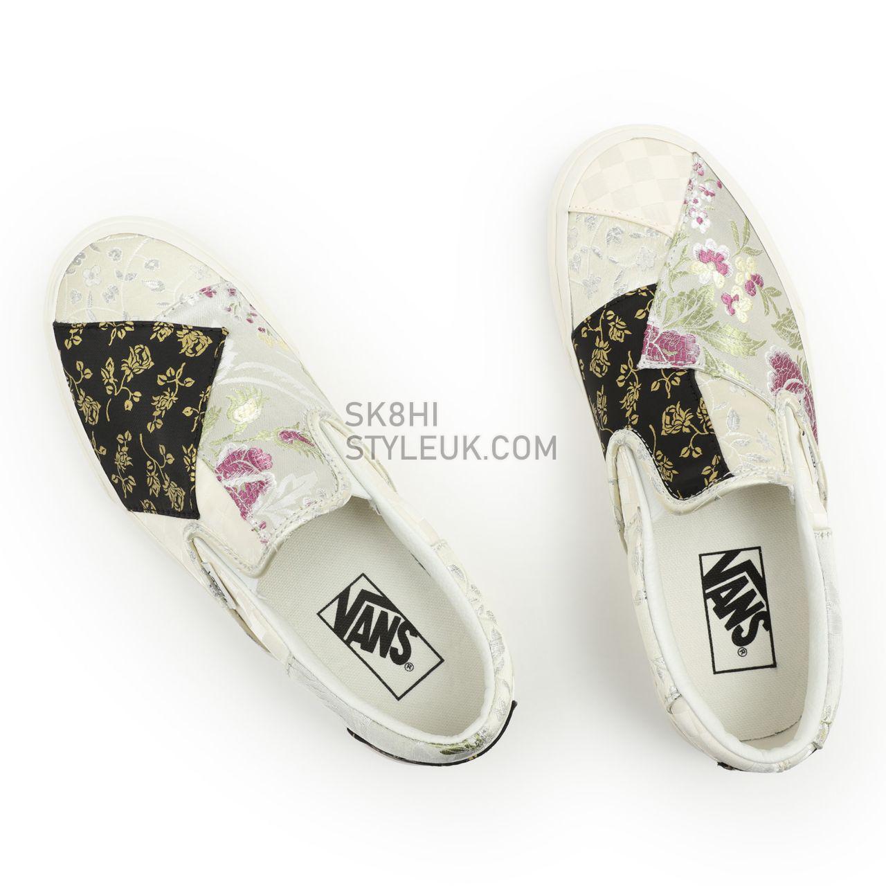 Vans Brocade Classic Slip-On Multicolour Classic Womens - (Brocade) Patchwork/True White VN0A5JMH8L8 Shoes