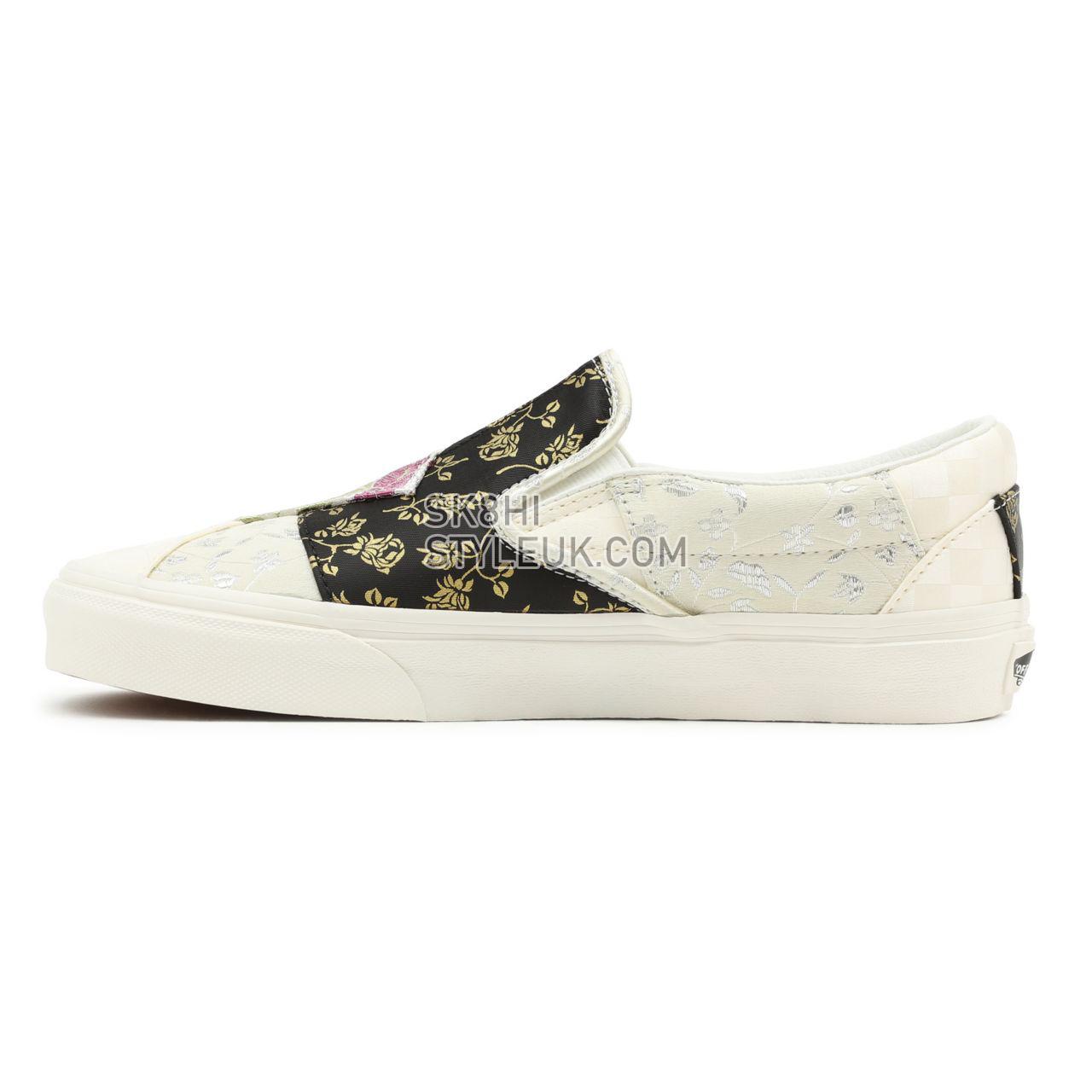 Vans Brocade Classic Slip-On Multicolour Classic Womens - (Brocade) Patchwork/True White VN0A5JMH8L8 Shoes