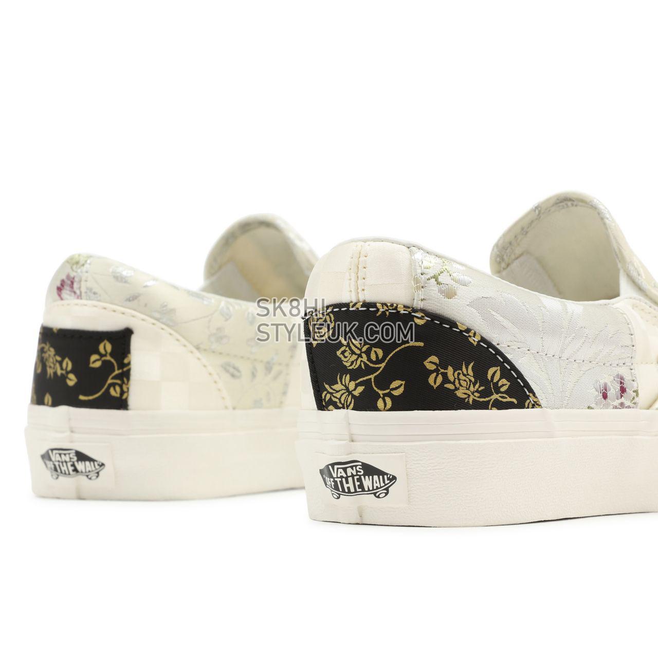 Vans Brocade Classic Slip-On Multicolour Classic Womens - (Brocade) Patchwork/True White VN0A5JMH8L8 Shoes