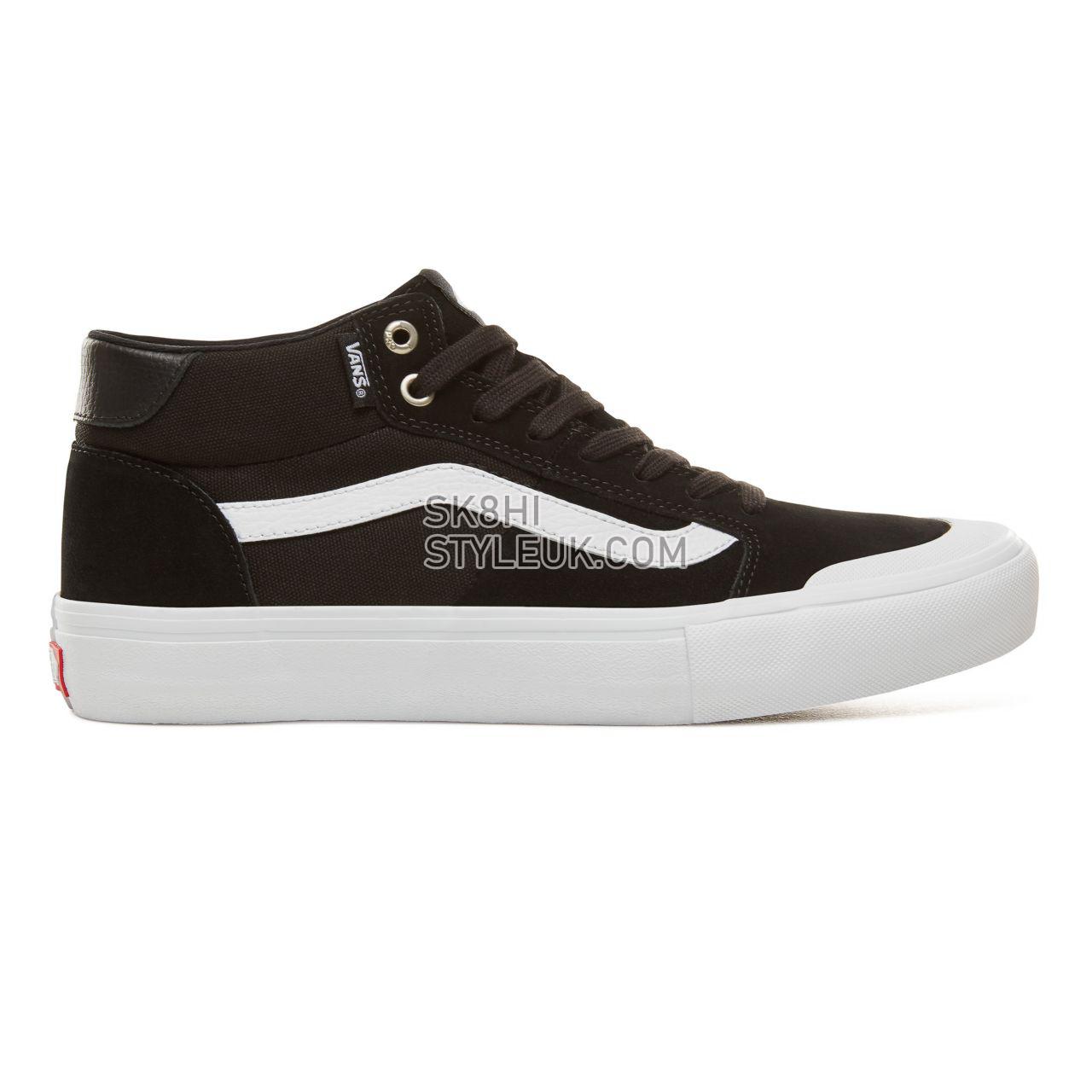 Vans Style 112 Mid Pro Classic Mens Womens - Black/White VN0A3DOVY28 Shoes