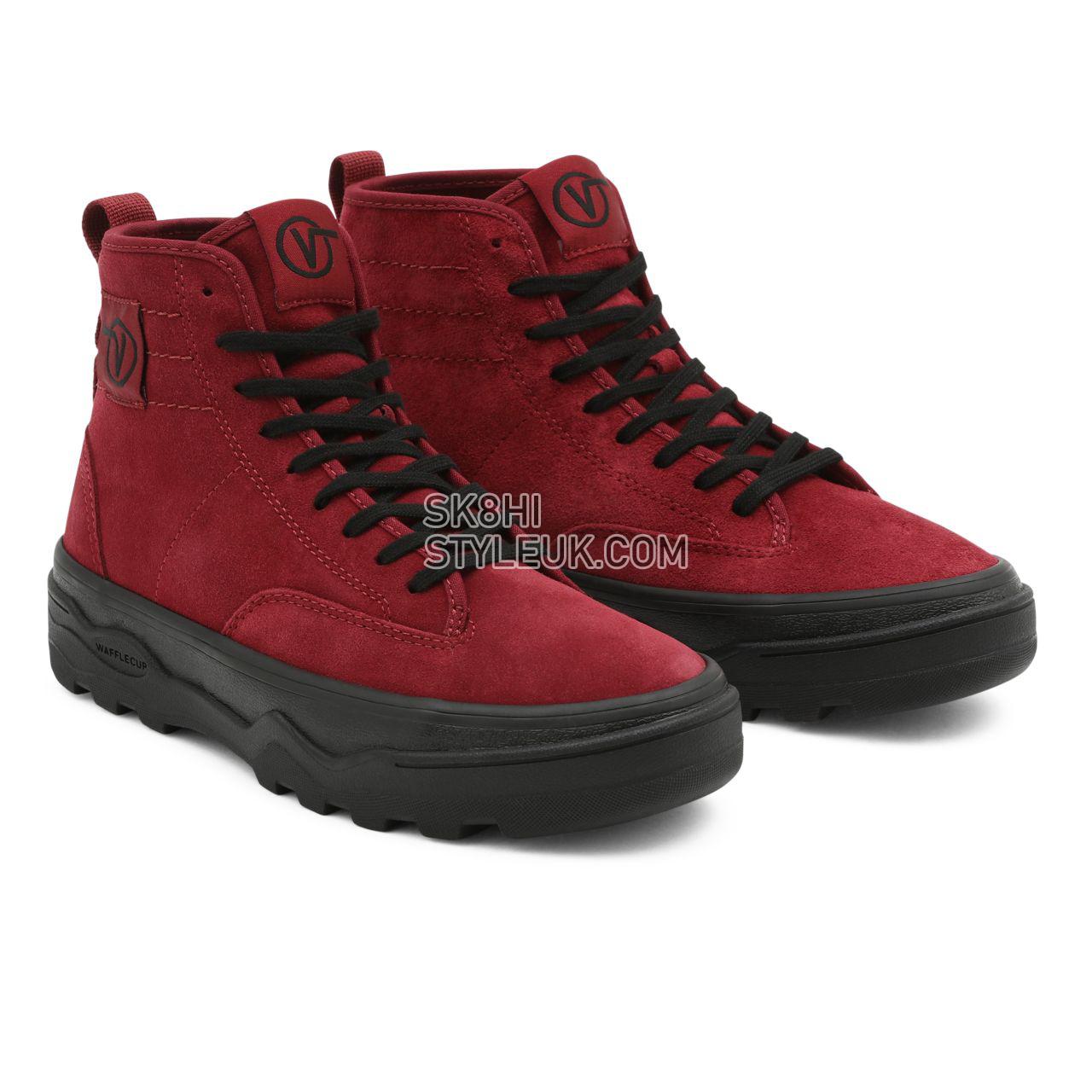 Vans Suede Sentry WC Red Classic Womens - (Suede) Pomegranate/Black VN0A4P3KA64 Shoes