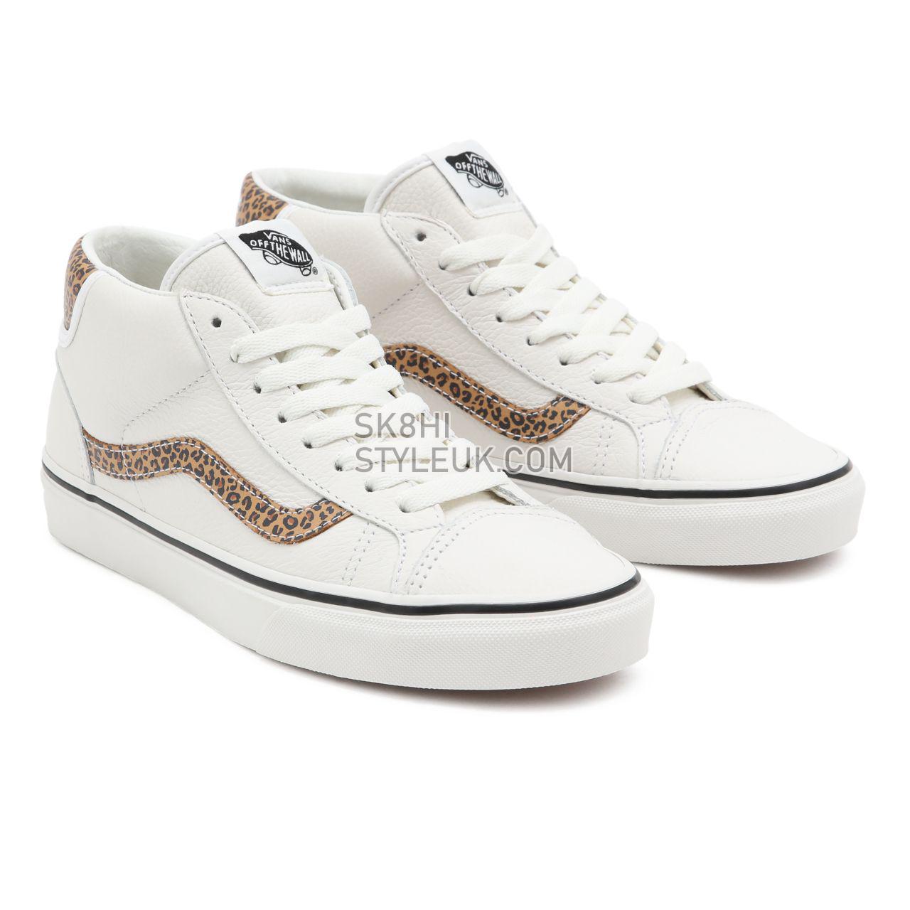 Vans Animal Mid Skool 37 White Classic Womens - (Animal) Blanc De Blanc/Doe VN0A3TKF912 Shoes