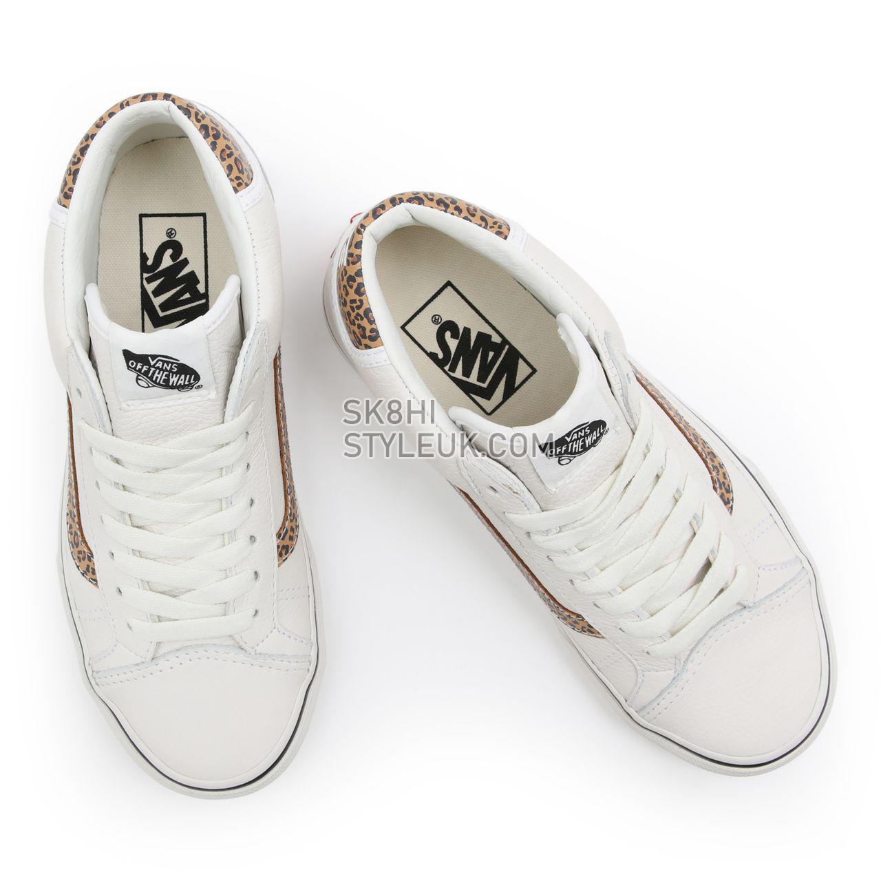 Vans Animal Mid Skool 37 White Classic Womens - (Animal) Blanc De Blanc/Doe VN0A3TKF912 Shoes