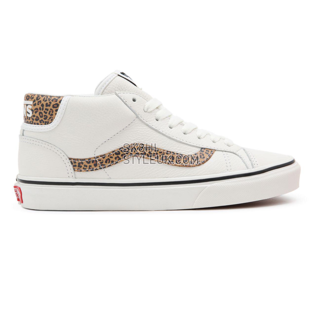 Vans Animal Mid Skool 37 White Classic Womens - (Animal) Blanc De Blanc/Doe VN0A3TKF912 Shoes