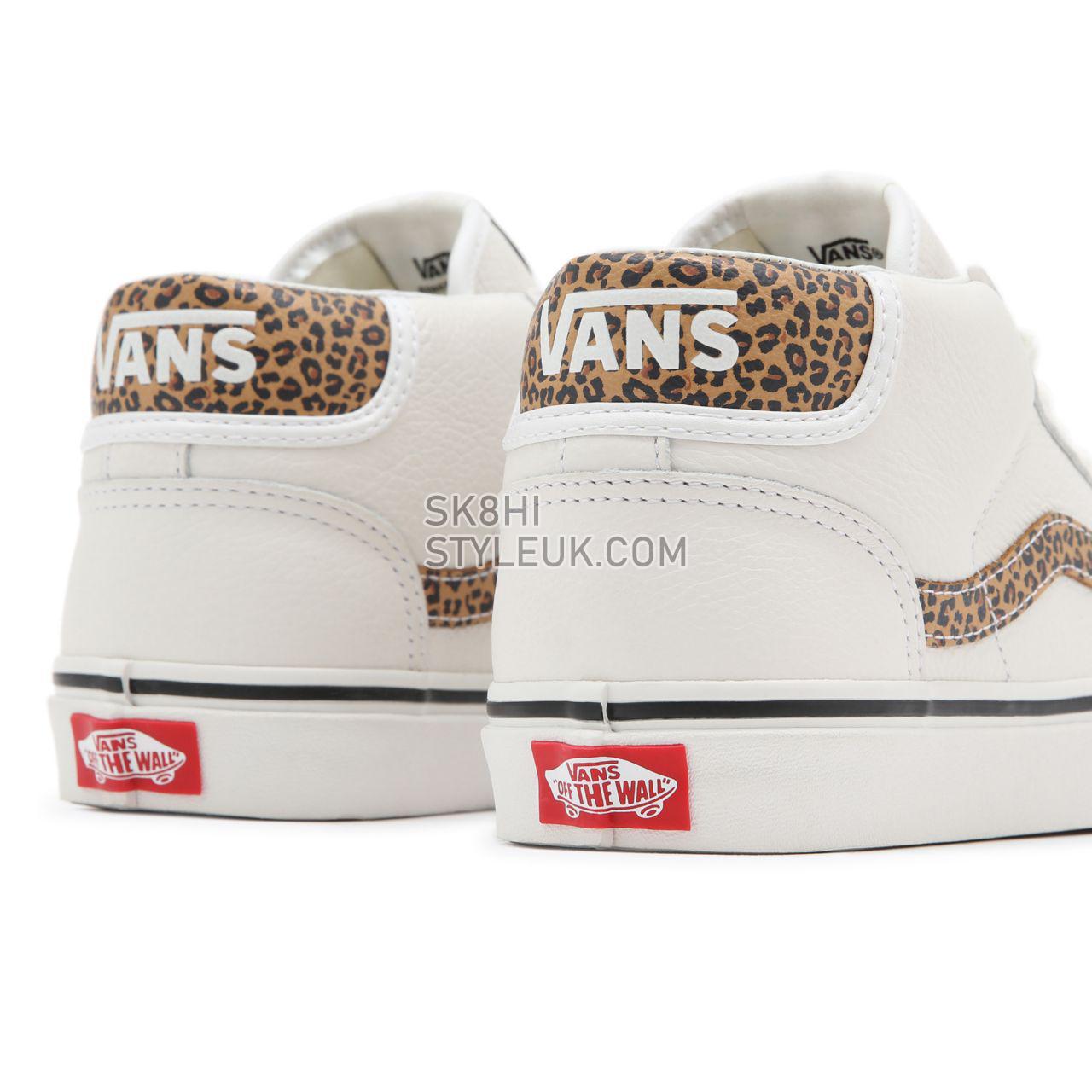 Vans Animal Mid Skool 37 White Classic Womens - (Animal) Blanc De Blanc/Doe VN0A3TKF912 Shoes