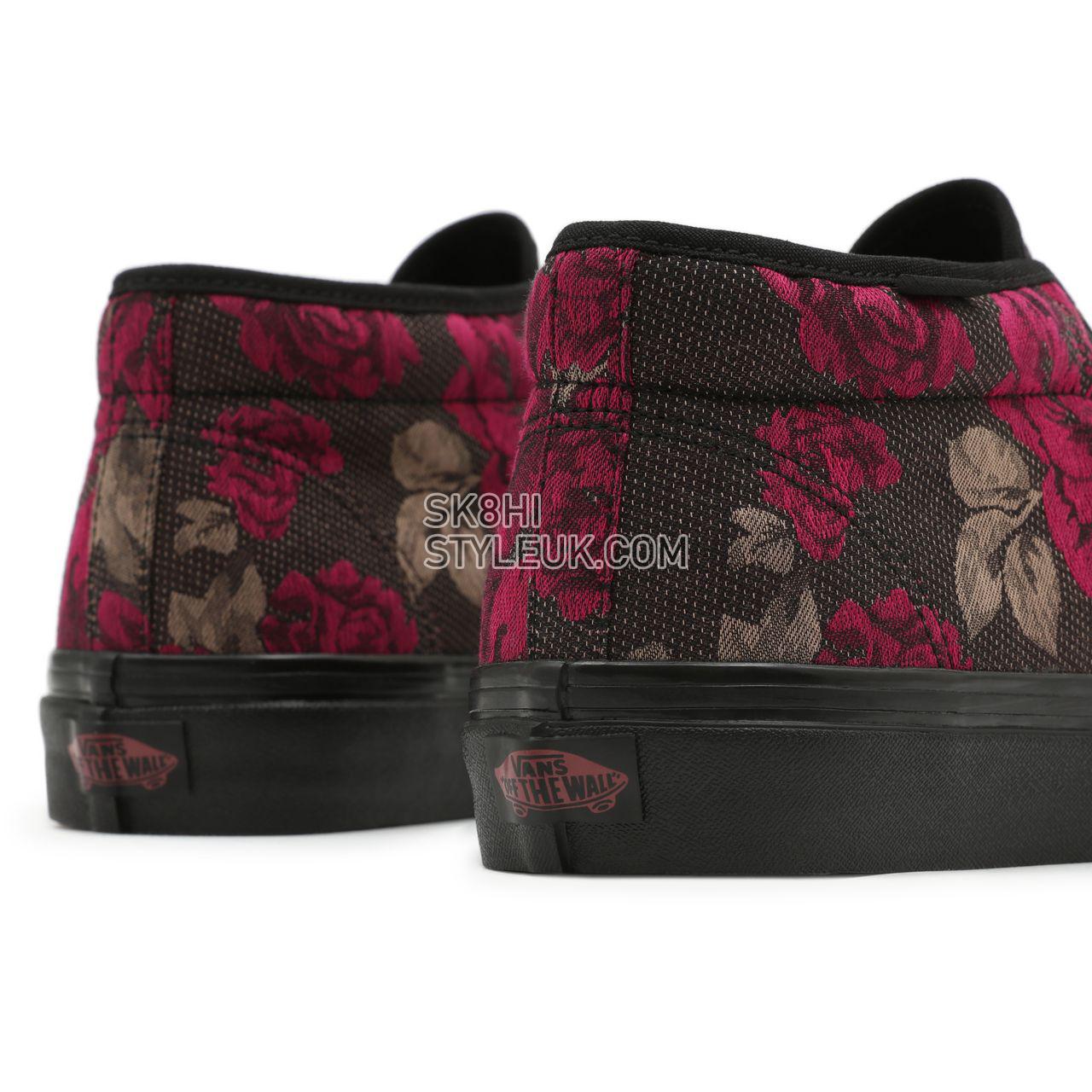 Vans Anaheim Factory Chukka 49 DX Black Classic Womens - (Anaheim Factory) Roses/Black VN0A4BTI8FH Shoes