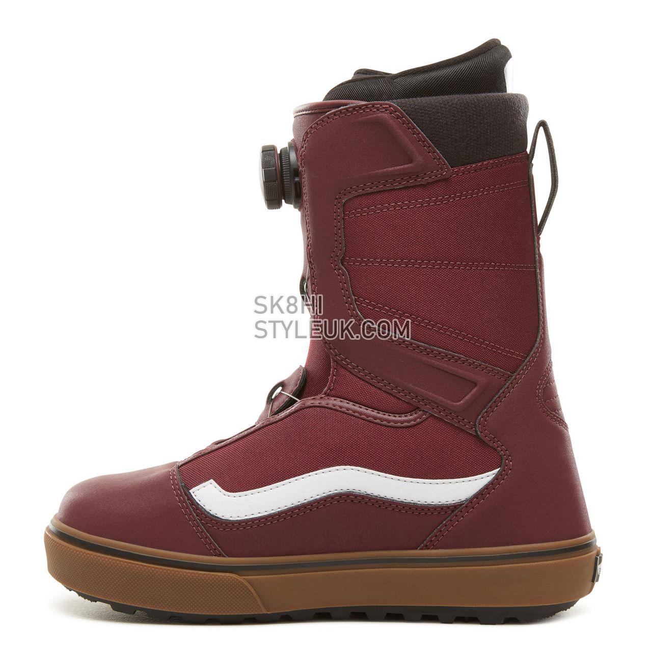 Vans Aura OG Snowboots Mens Womens - Burgundy/Gum VA3TFFREG Shoes