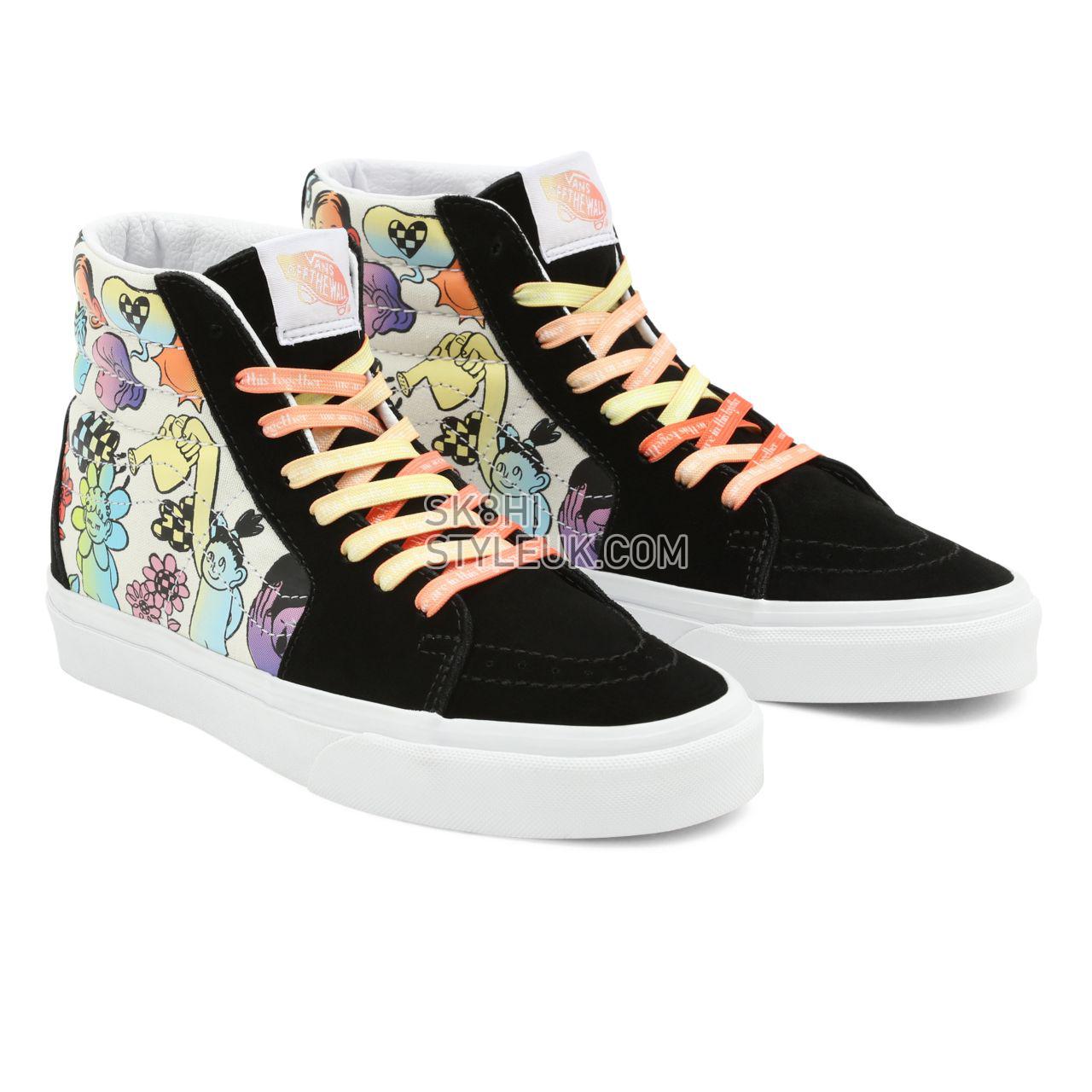 Vans Cultivate Care Sk8-Hi Multicolour Classic Womens - (Cultivate Care) In This Together/True White VN0A5JMJ8C3 Shoes