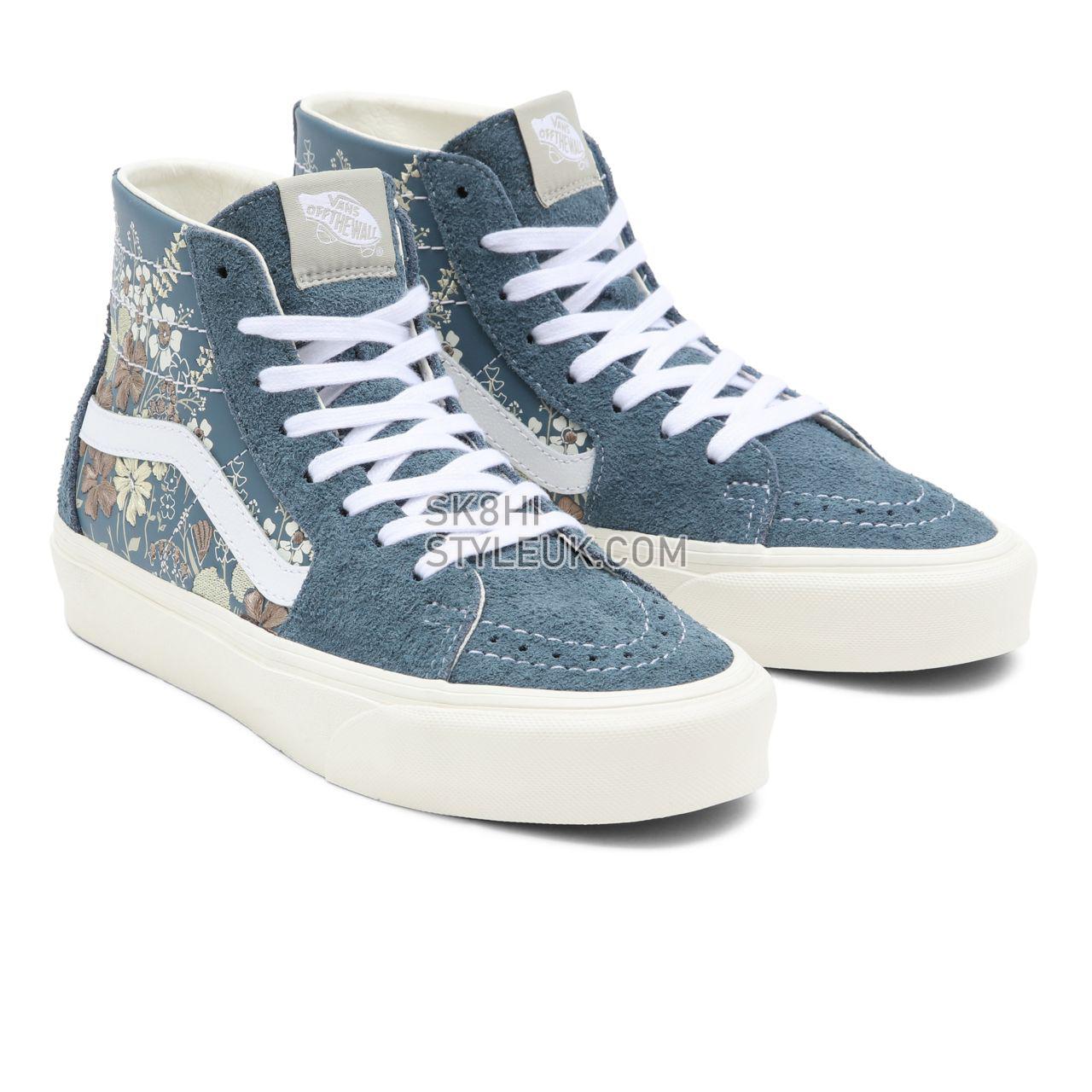 Vans Sunday Market Sk8-Hi Tapered Blue Classic Womens - (Sunday Market) blue mirage/marshmallow VN0A4U167LR Shoes