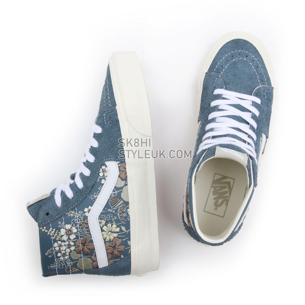 Vans Sunday Market Sk8-Hi Tapered Blue Classic Womens - (Sunday Market) blue mirage/marshmallow VN0A4U167LR Shoes