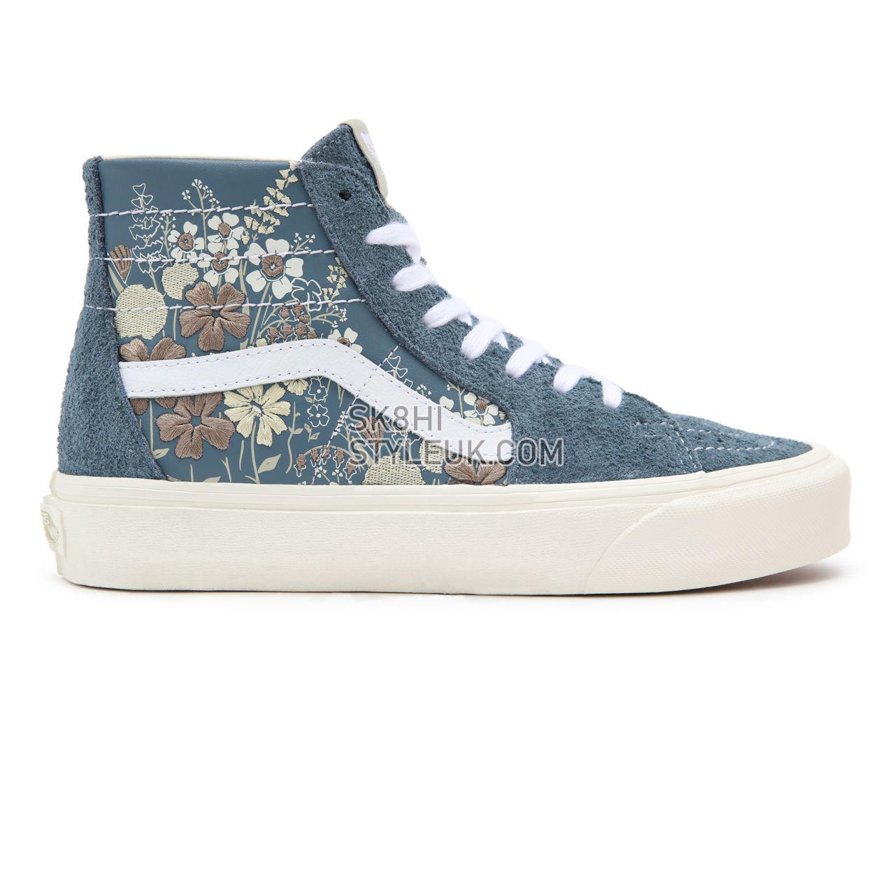 Vans Sunday Market Sk8-Hi Tapered Blue Classic Womens - (Sunday Market) blue mirage/marshmallow VN0A4U167LR Shoes