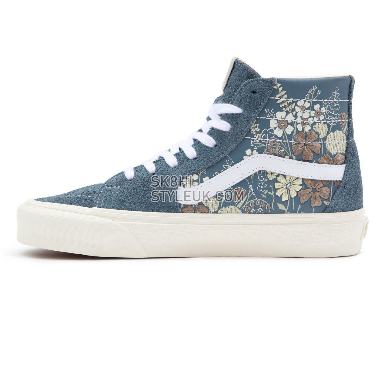 Vans Sunday Market Sk8-Hi Tapered Blue Classic Womens - (Sunday Market) blue mirage/marshmallow VN0A4U167LR Shoes