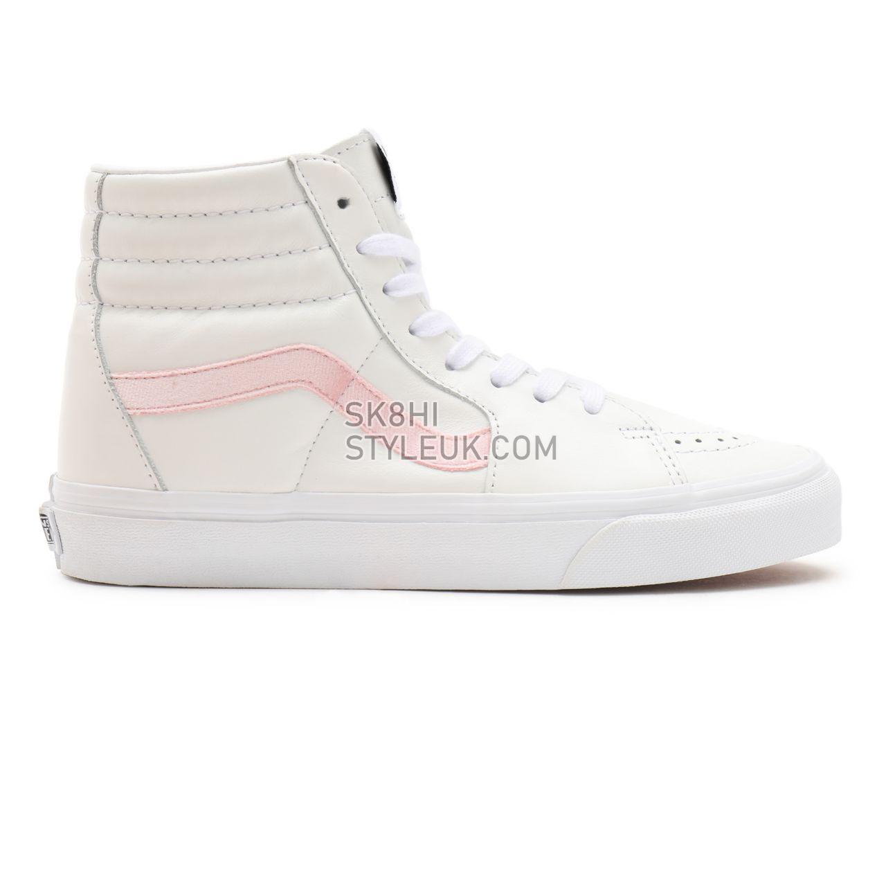 Vans Velvet Sidestripe Sk8-Hi White Classic Womens - (Velvet Sidestripe) powder pink/true white VN0A32QG9XL Shoes