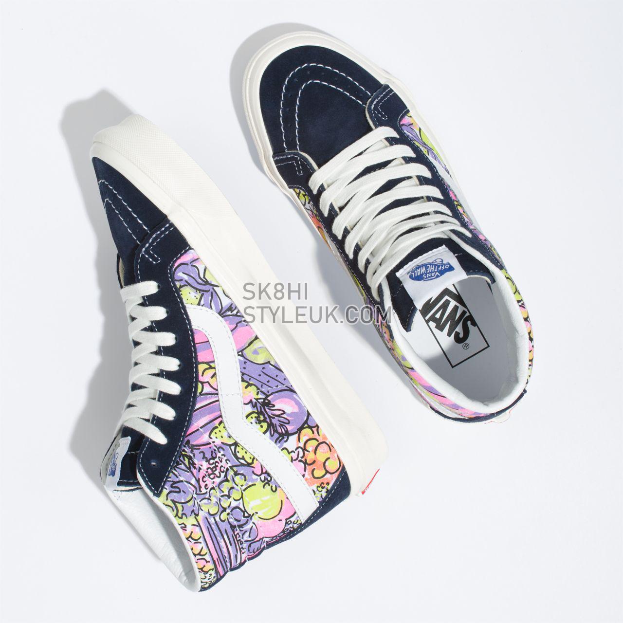 Vans Anaheim Factory Sk8-Hi 38 DX Purple Classic Womens - (Anaheim Factory) parisian night/og veggies print VN0A38GF9GR Shoes