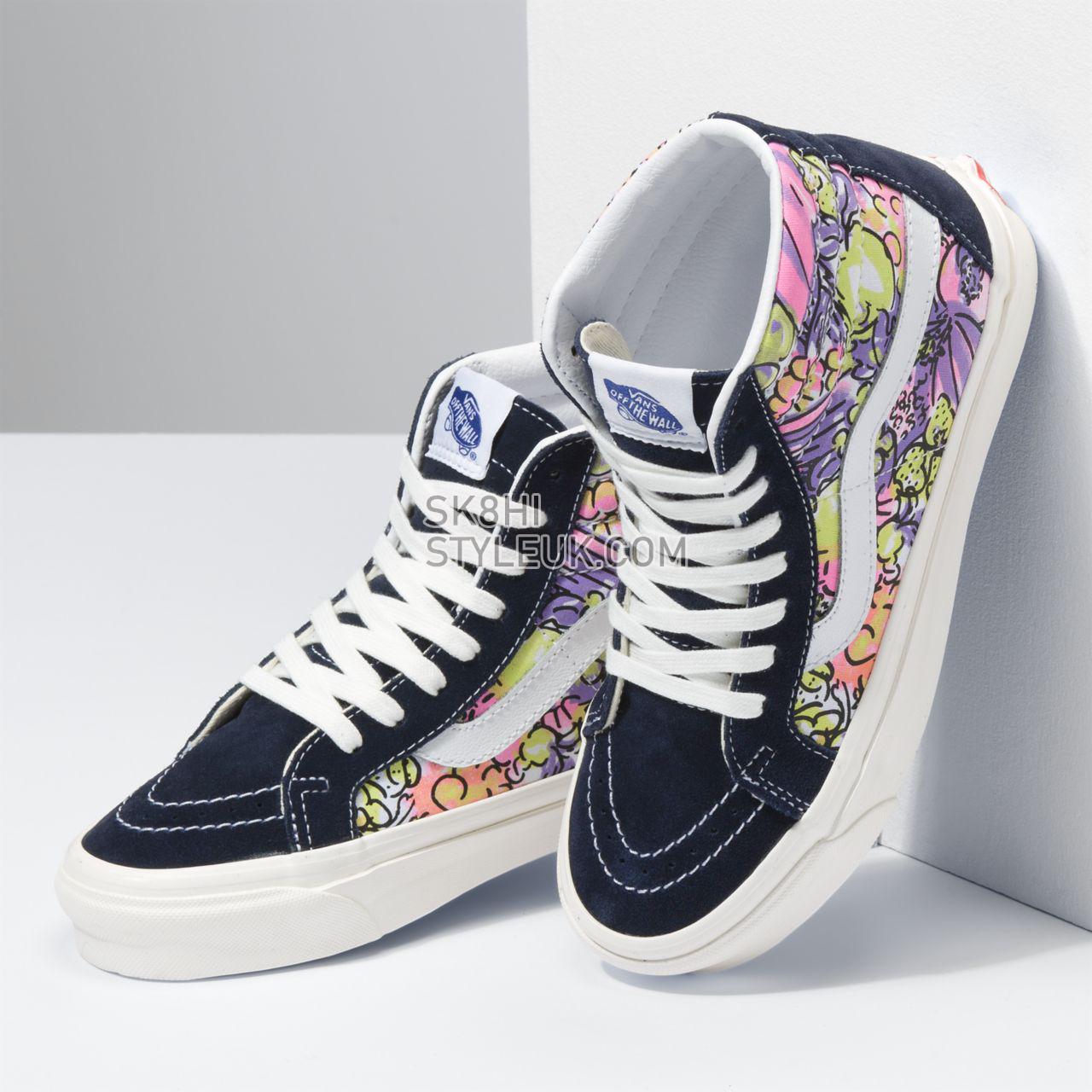 Vans Anaheim Factory Sk8-Hi 38 DX Purple Classic Womens - (Anaheim Factory) parisian night/og veggies print VN0A38GF9GR Shoes