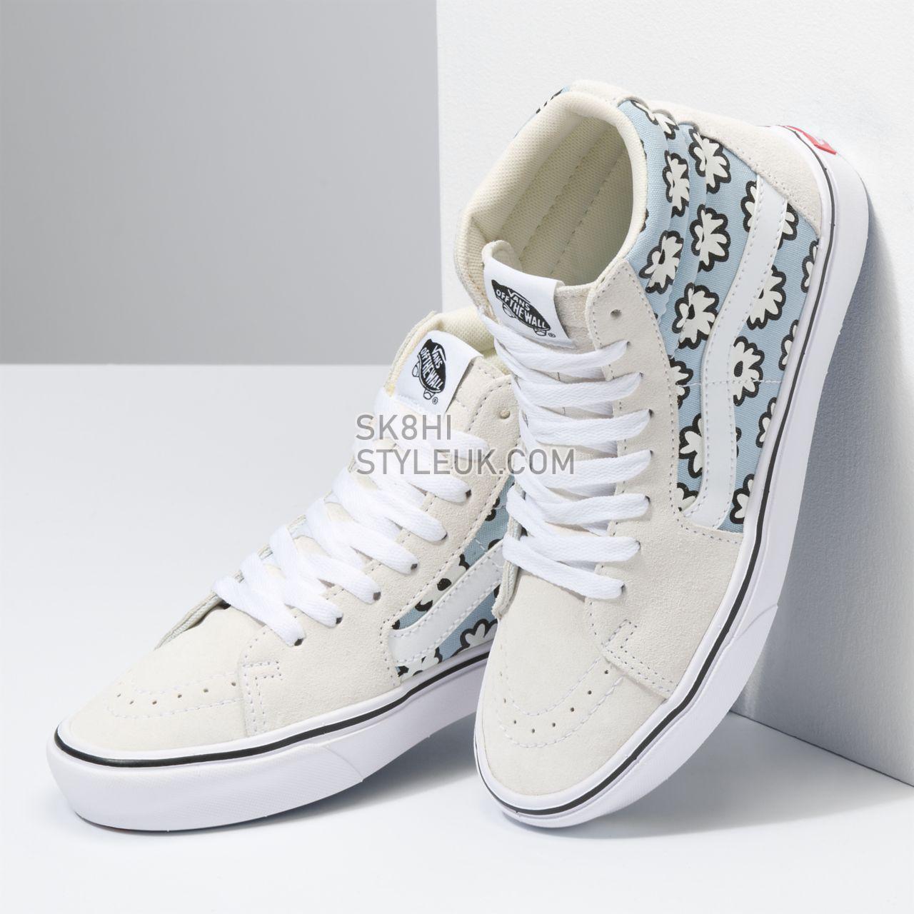 Vans Mixed Cozy ComfyCush Sk8-Hi White Classic Womens - (Mixed Cozy) marshmallow/pastel VN0A3WMB9KR Shoes