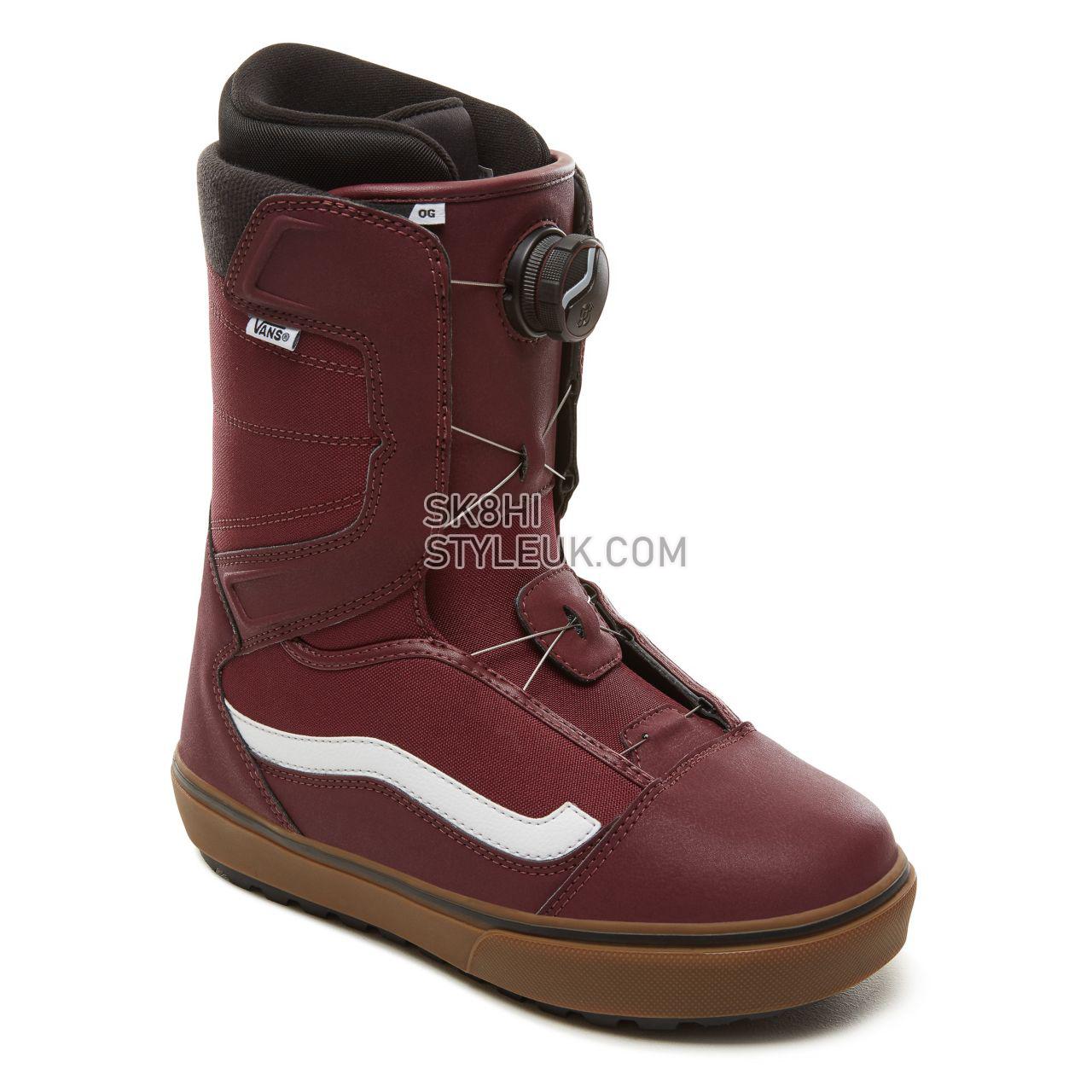 Vans Aura OG Snowboots Mens Womens - Burgundy/Gum VA3TFFREG Shoes