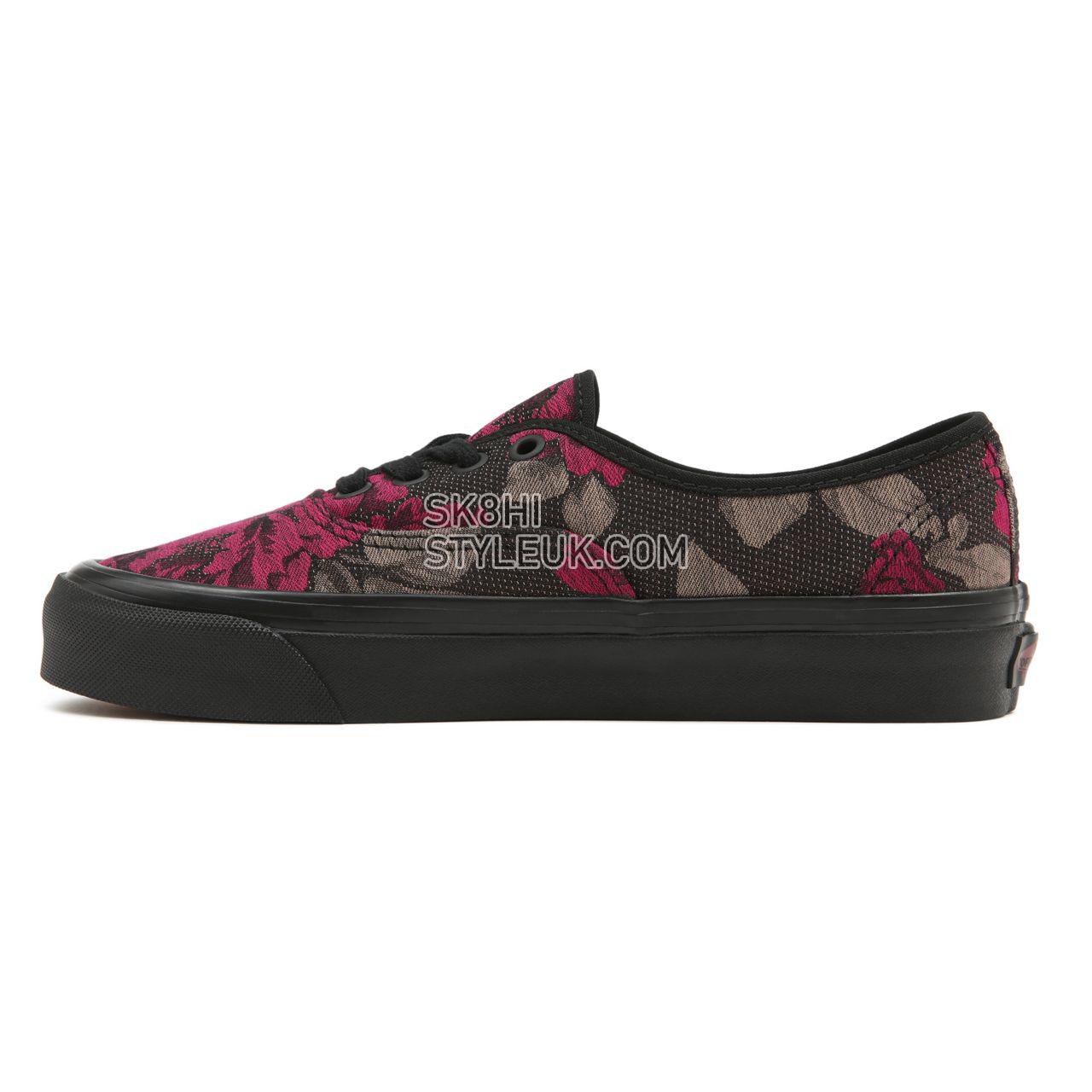 Vans Anaheim Factory Authentic 44 DX Black Classic Womens - (Anaheim Factory) Roses/Black VN0A5KX48FH Shoes