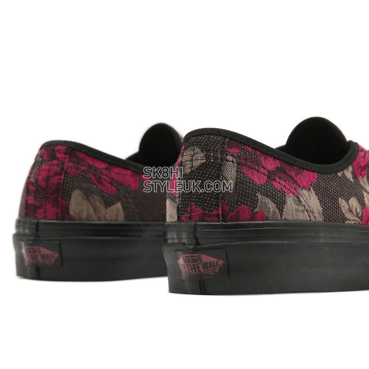 Vans Anaheim Factory Authentic 44 DX Black Classic Womens - (Anaheim Factory) Roses/Black VN0A5KX48FH Shoes