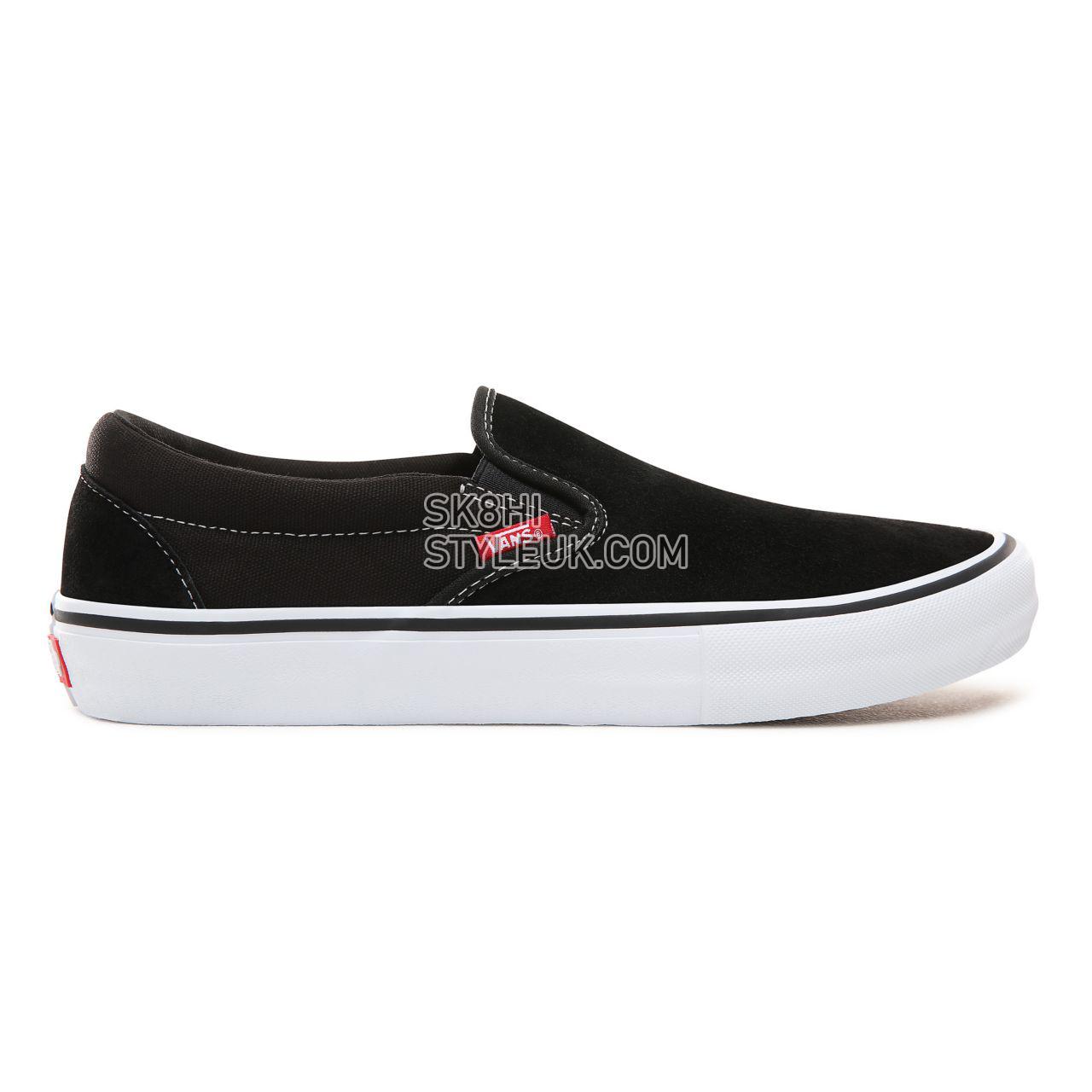 Vans Slip-On Pro Classic Mens Womens - Black/White/Gum VN00097M9X1 Shoes