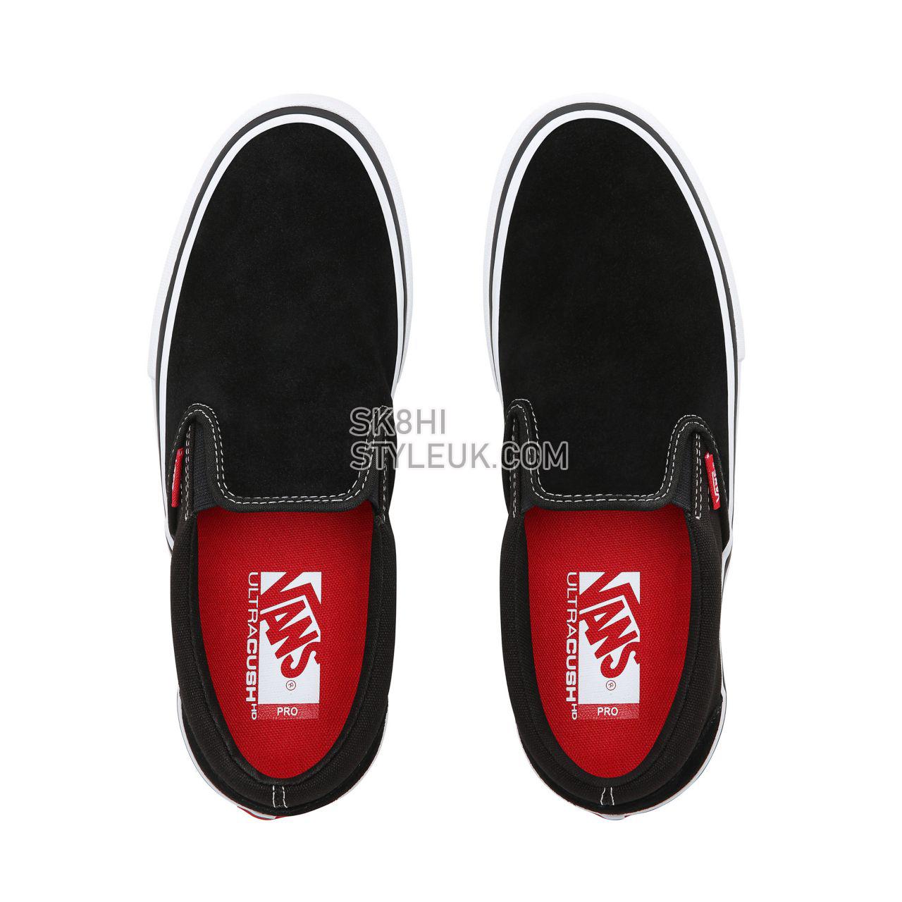 Vans Slip-On Pro Classic Mens Womens - Black/White/Gum VN00097M9X1 Shoes