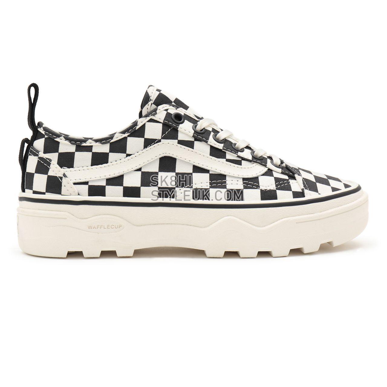 Vans Checkerboard Sentry Old Skool Wc White Classic Womens - (Checkerboard) Marshmallow/Black VN0A5KR3Q4O Shoes