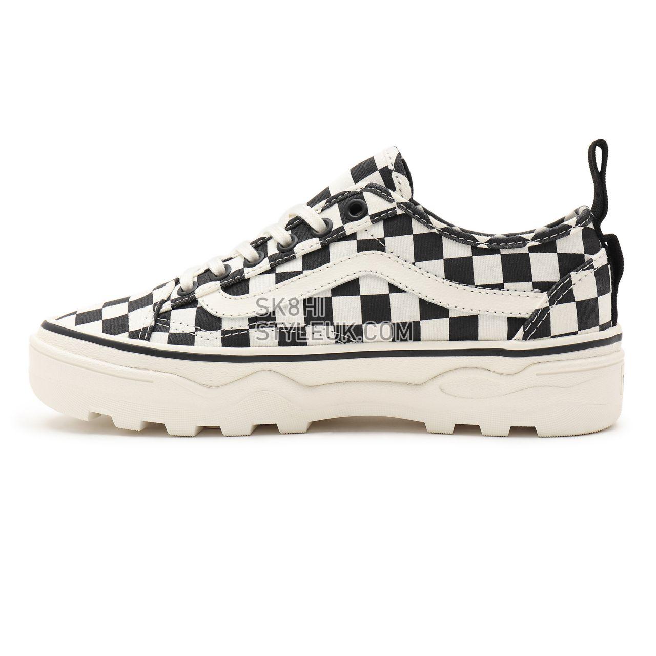 Vans Checkerboard Sentry Old Skool Wc White Classic Womens - (Checkerboard) Marshmallow/Black VN0A5KR3Q4O Shoes