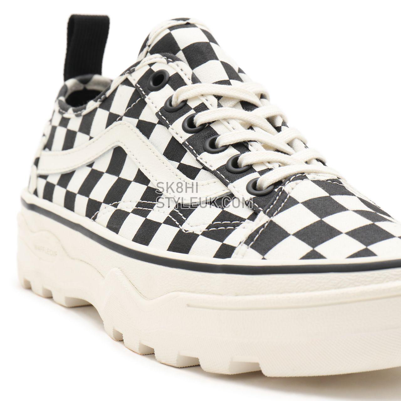 Vans Checkerboard Sentry Old Skool Wc White Classic Womens - (Checkerboard) Marshmallow/Black VN0A5KR3Q4O Shoes