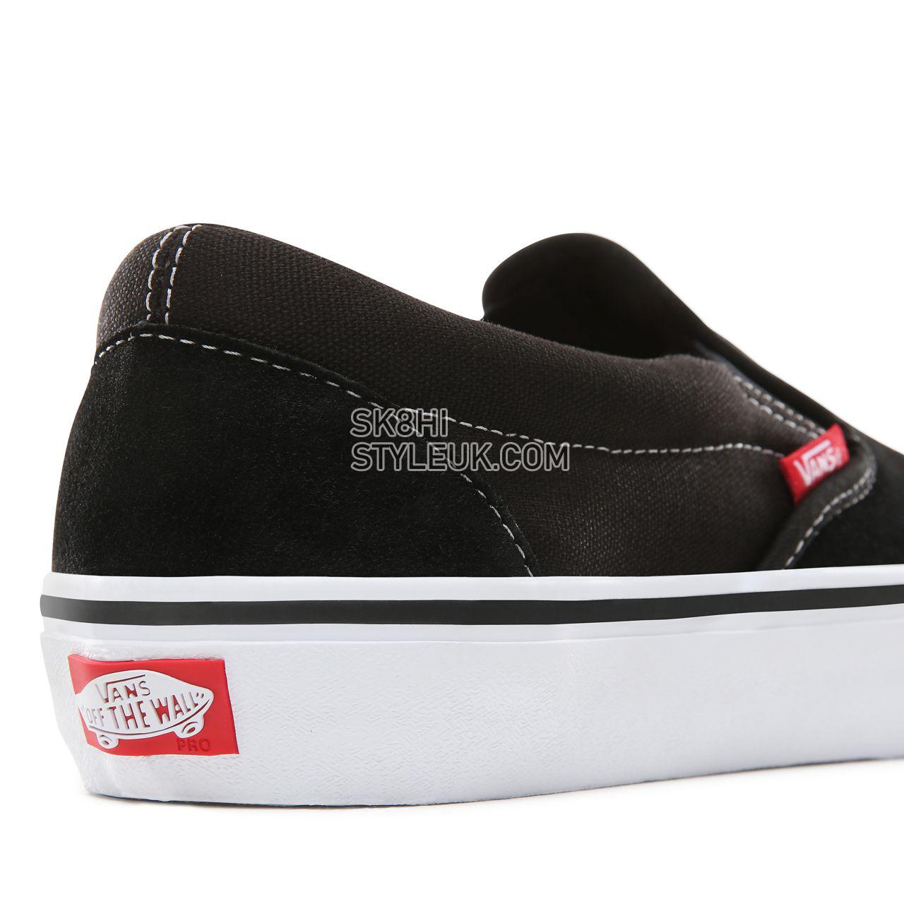 Vans Slip-On Pro Classic Mens Womens - Black/White/Gum VN00097M9X1 Shoes