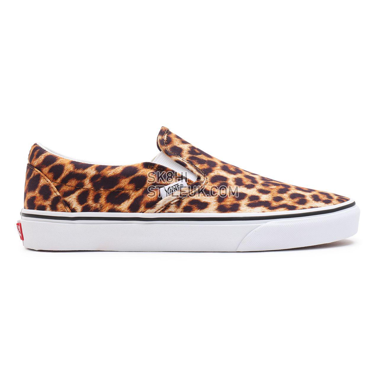 Vans Leopard Classic Slip-On Black Classic Womens - (Leopard) Black/True White VN0A5AO83I6 Shoes