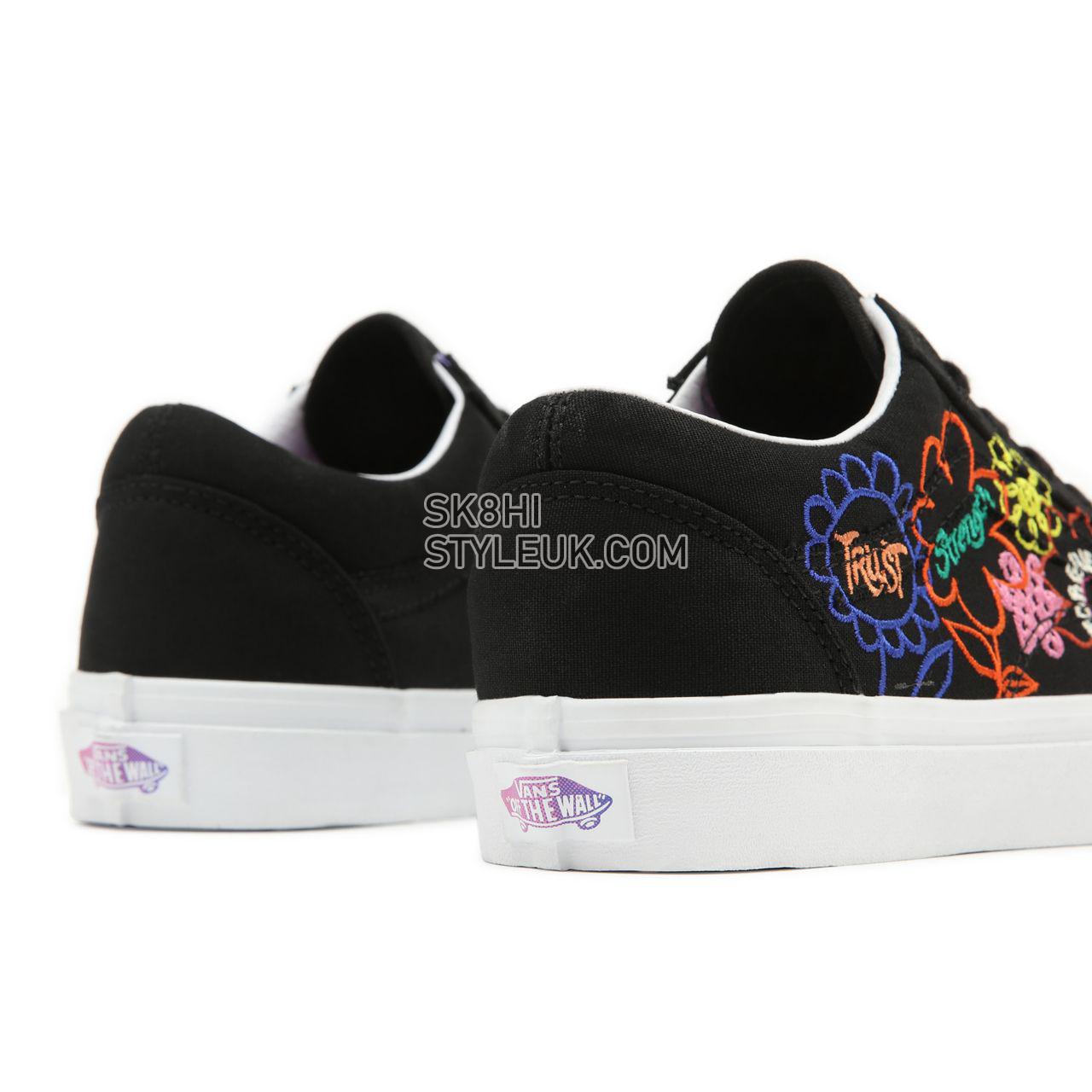 Vans Cultivate Care Old Skool Black Classic Womens - (Cultivate Care) Garden/True White VN0A5KRF8BC Shoes