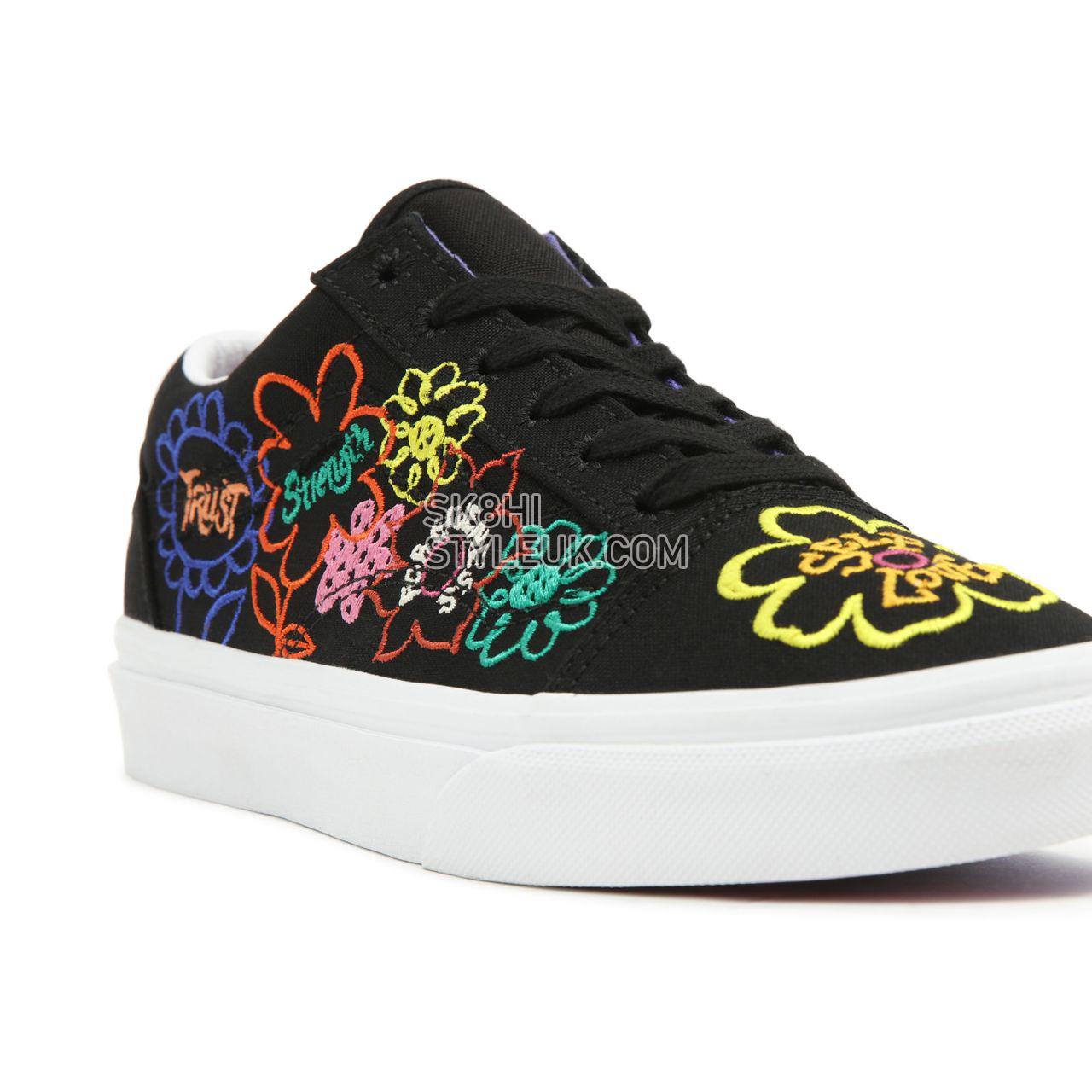 Vans Cultivate Care Old Skool Black Classic Womens - (Cultivate Care) Garden/True White VN0A5KRF8BC Shoes